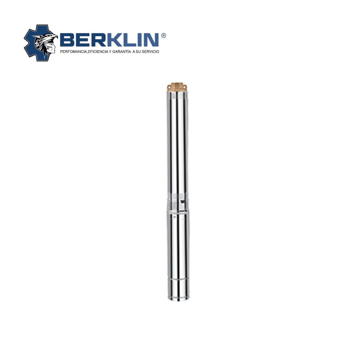 BERKLIN - BOMBA SUMERGIBLE PARA POZO PROFUNDO DE 10 HP 380V - 2´´ NORIL - TRIF