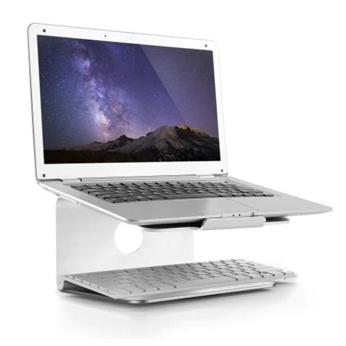 GENERICO - MONTECH - Elevador para Laptop de 11 a 17 pulg con Base Giratorio