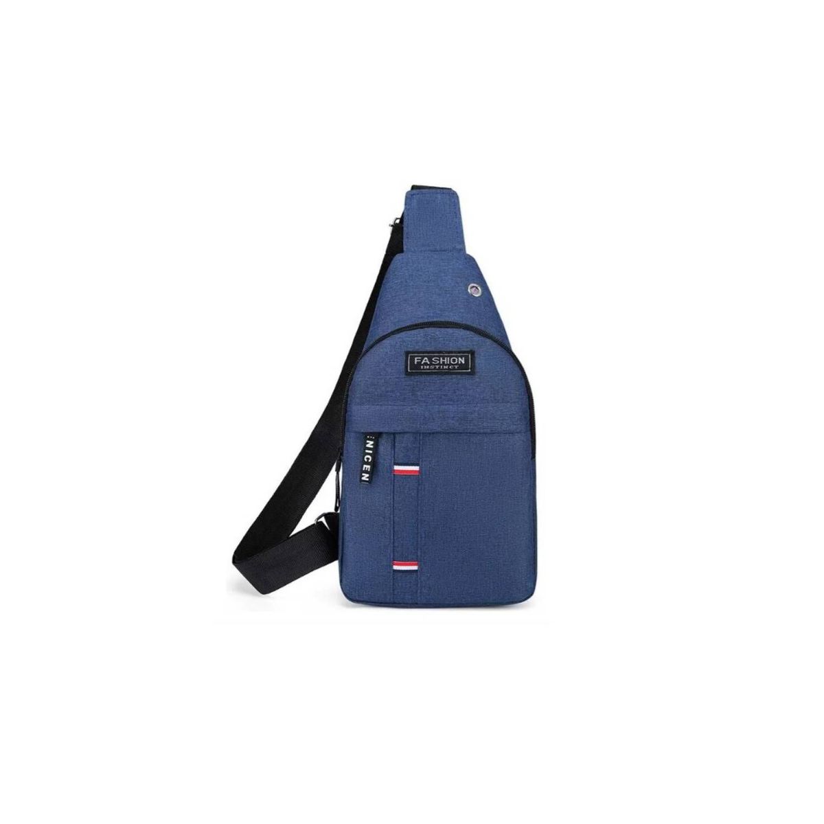 GENERICO - Mochila Morral Bandolera Riñonera Cruzado Juvenil Antirrobo Con USB