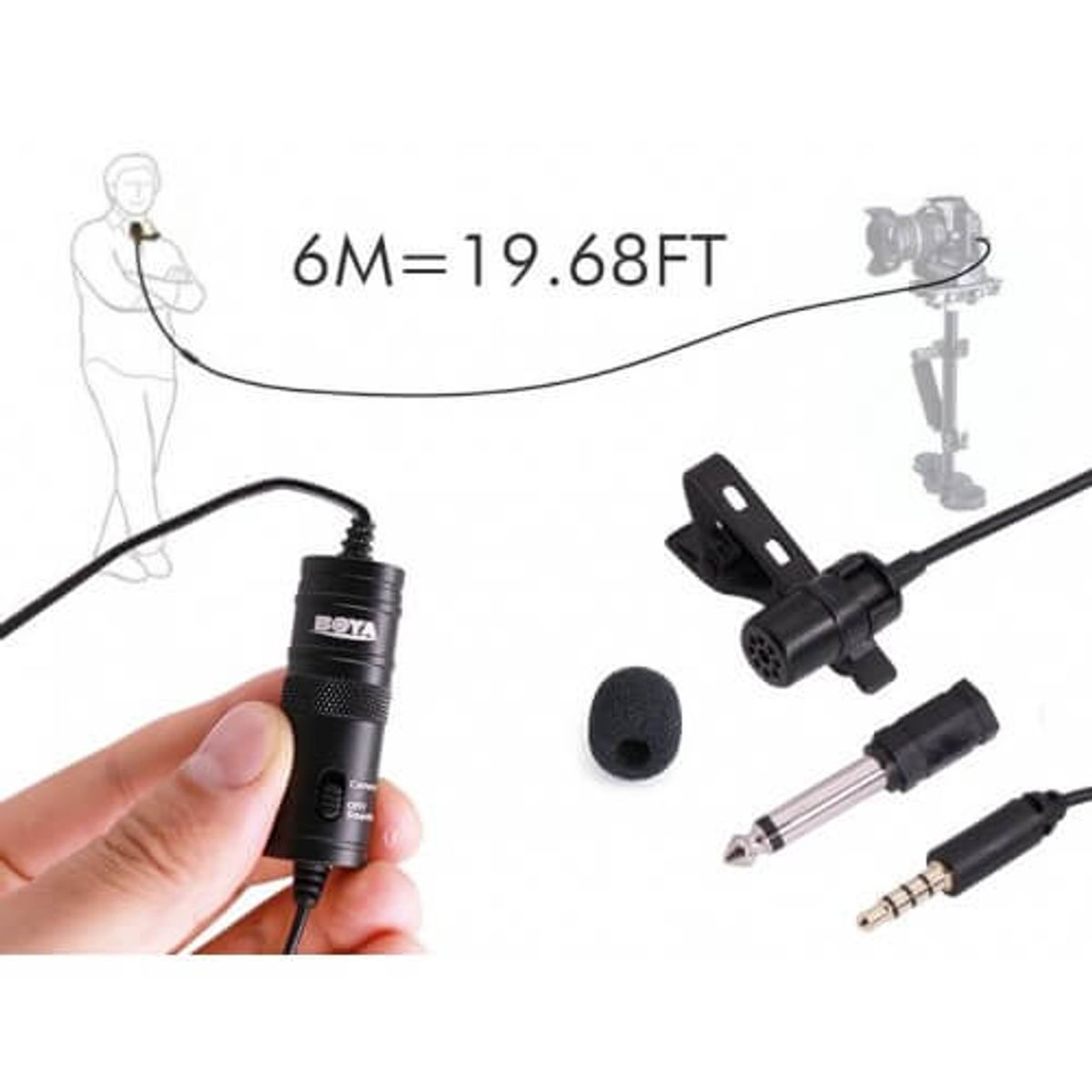 BOYA - Micrófono Condensador Pechero profesional BOYA BY-M1