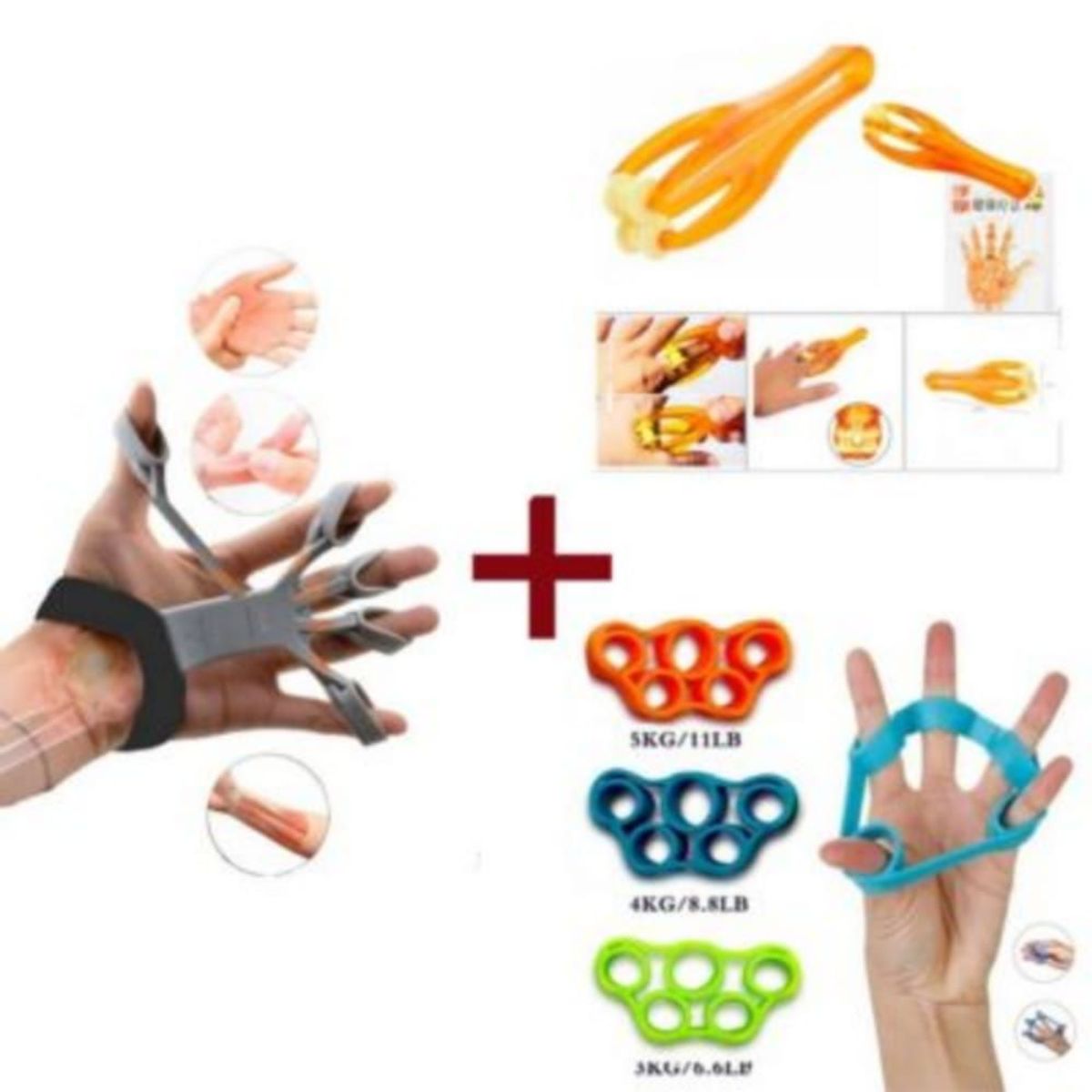 GENERICO - Fortalecimiento Mano Dedos Liga Fortalece 21 LB Ejercitador