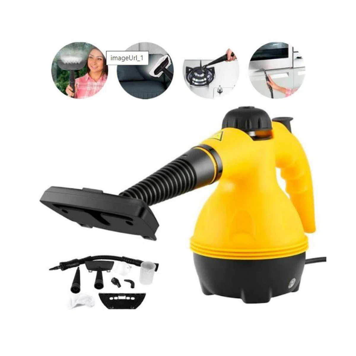 GENERICO - Limpiador a Vapor 4 en 1 Multiuso (Hogar, Autos, Pisos)