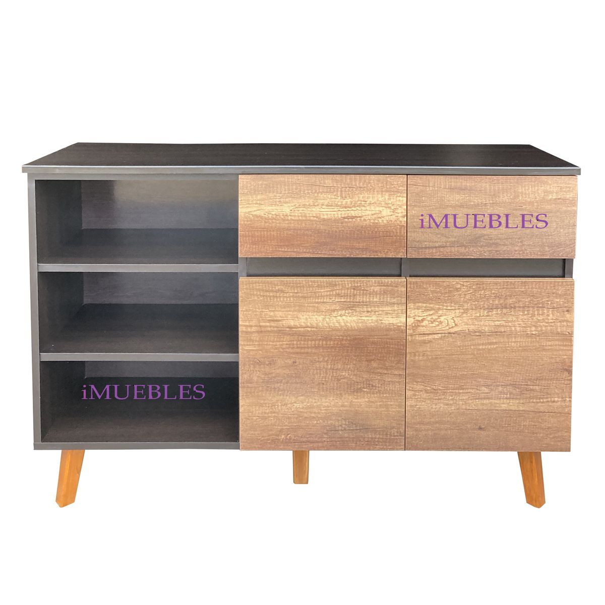 TEMEL - Consola Vintage Mueble Aparador Melamina