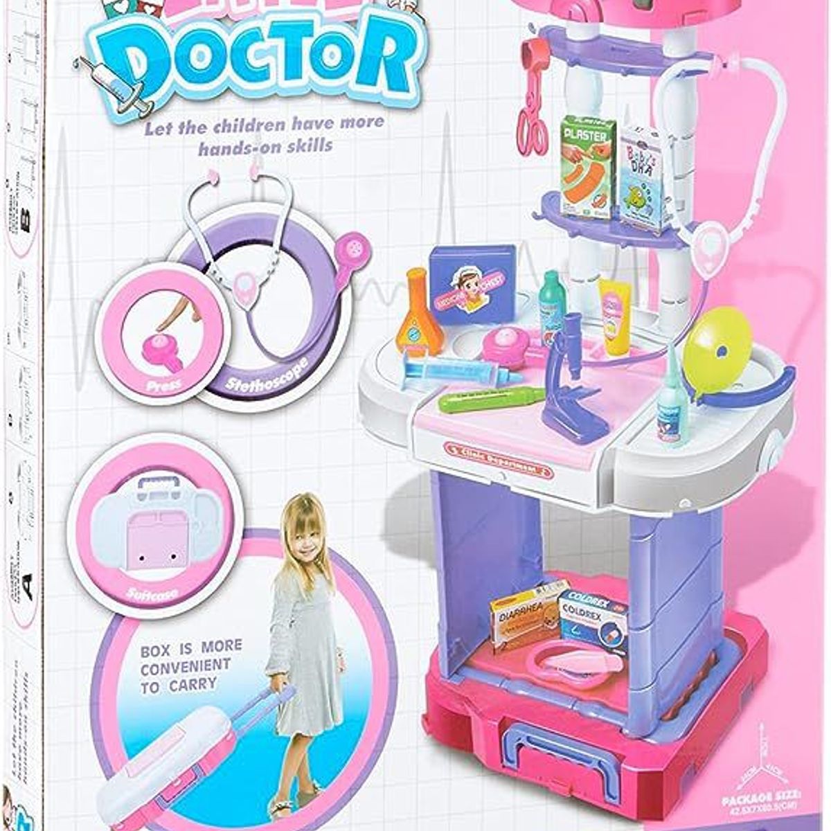 WANDERLONG - Juego de juguetes Little Doctor, 38 piezas