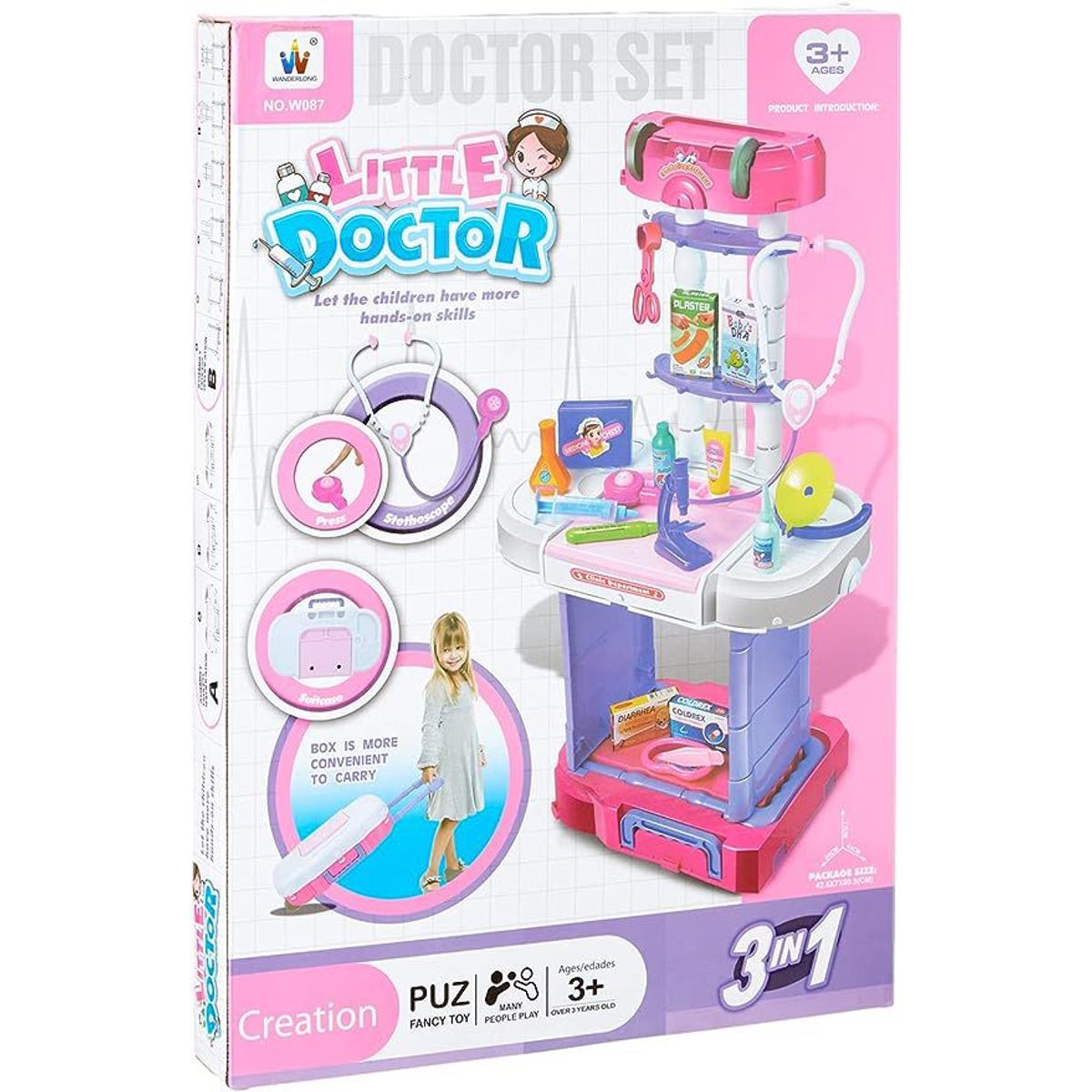 WANDERLONG - Juego de juguetes Little Doctor, 38 piezas