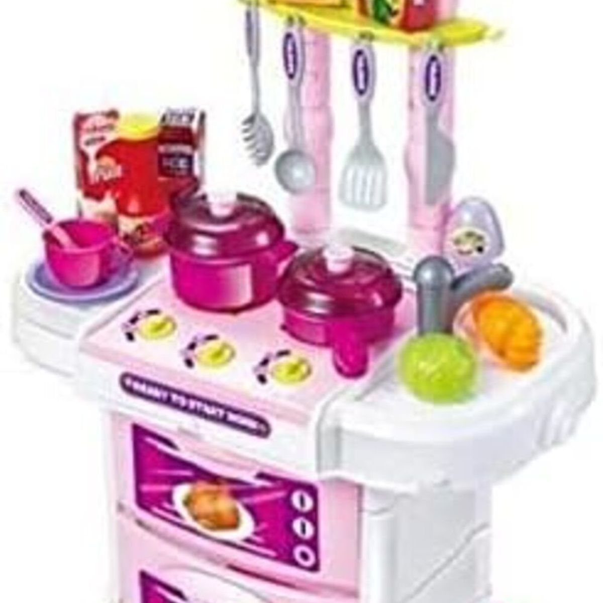 WANDERLONG - 3en1 Little Chef Pequeño Gourmet Playset Niños Juguetes Rosa