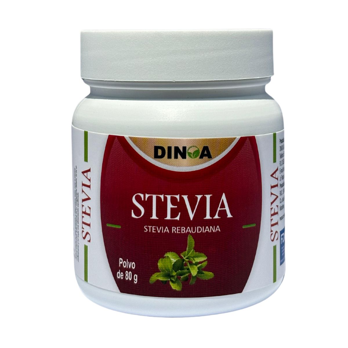 DINOA - Stevia Polvo 80gr Dinoa - Endulzante Natural -Sin Calorías