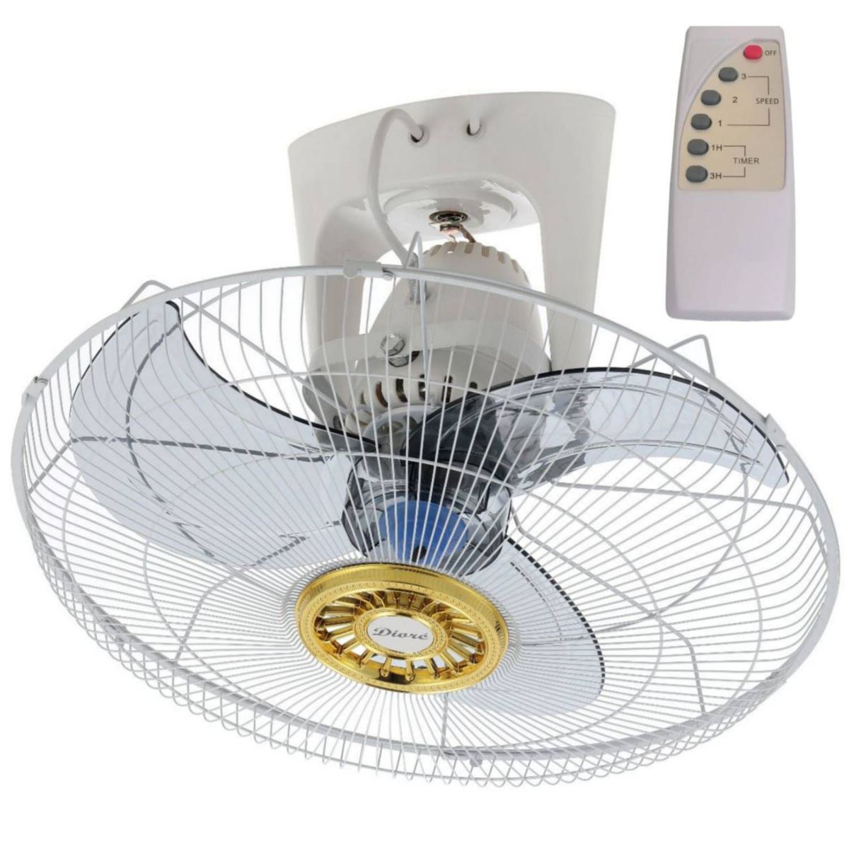 DIORE - Ventilador de techo Diore 18 pulgadas 60W Con Control Remoto