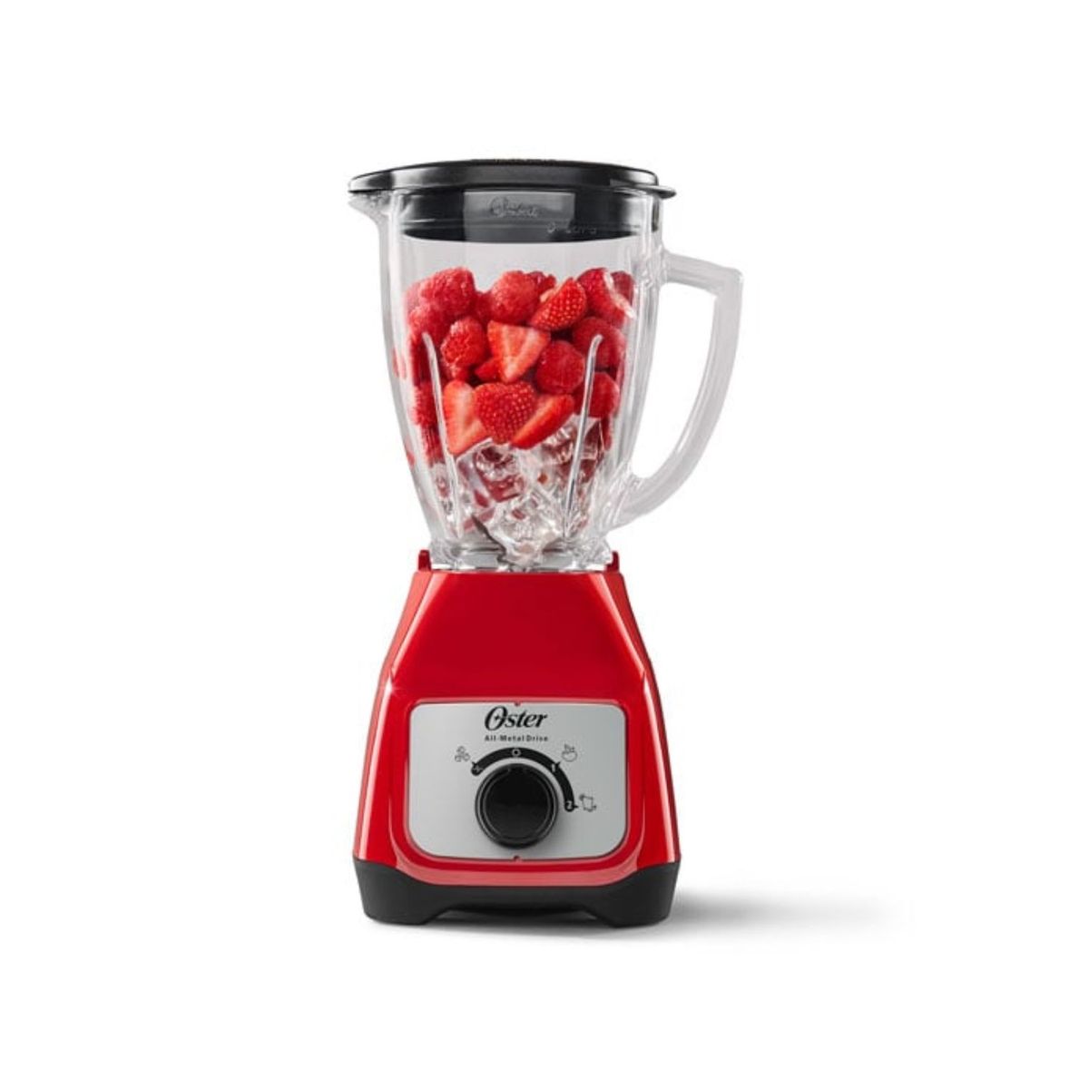 OSTER - LICUADORA  OSTER  ROJA  VASO DE VIDRIO  BLSTKAG RRD 053
