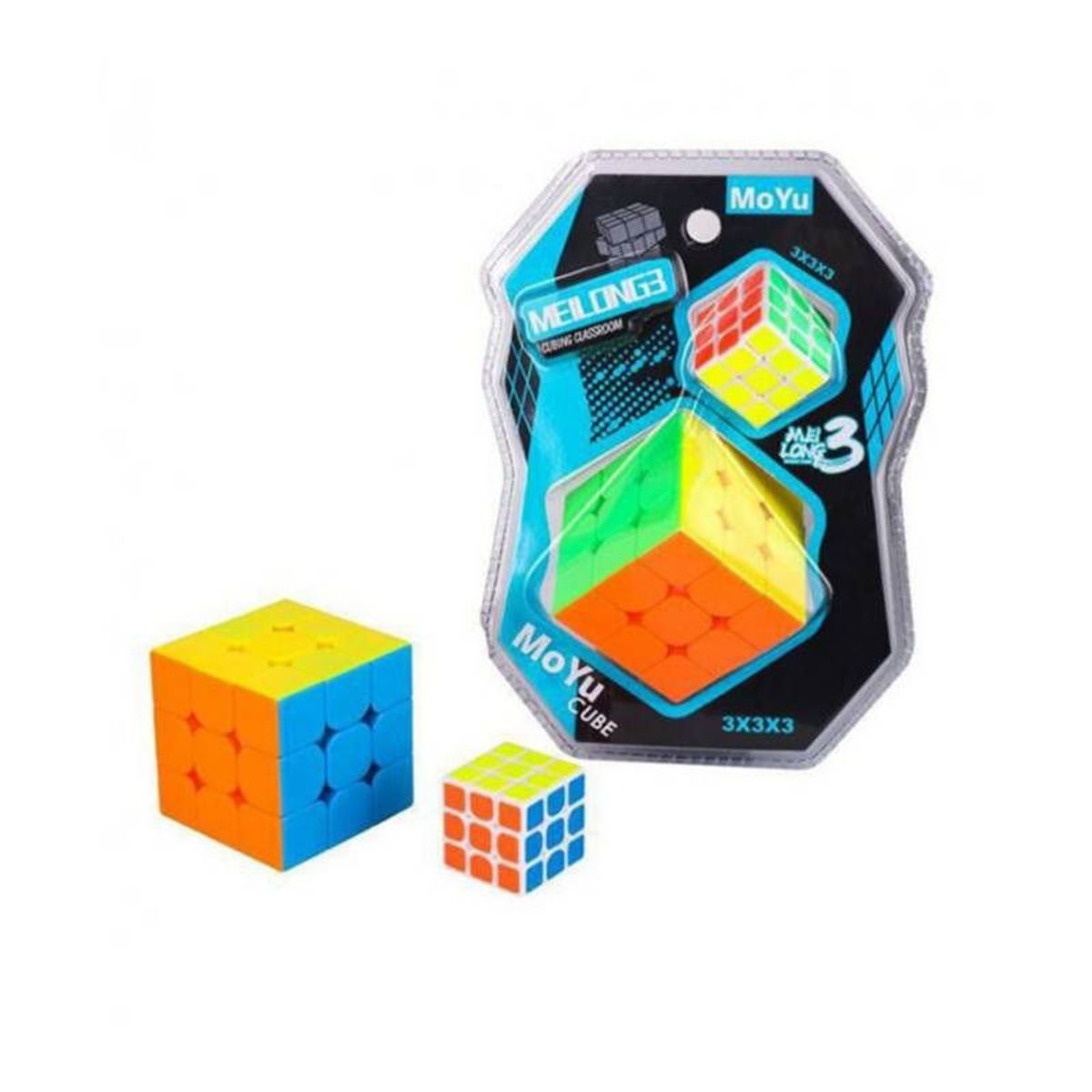 GENERICO - Pack de cubos rubick moyu 3x3x3 mas mini 3x3x3
