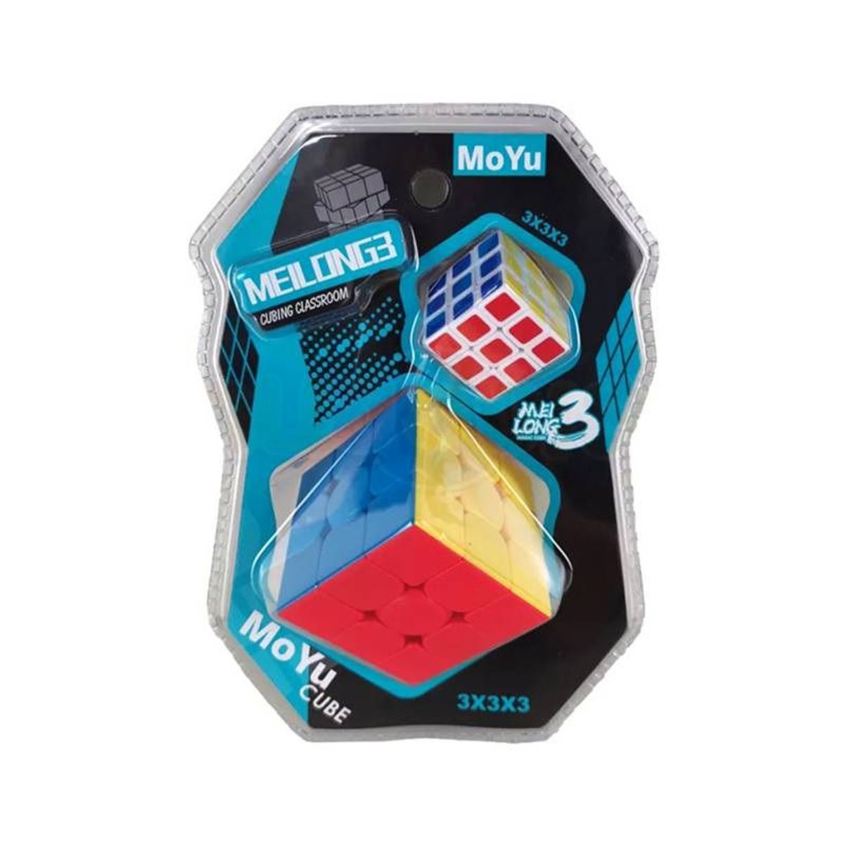 GENERICO - Pack de cubos rubick moyu 3x3x3 mas mini 3x3x3