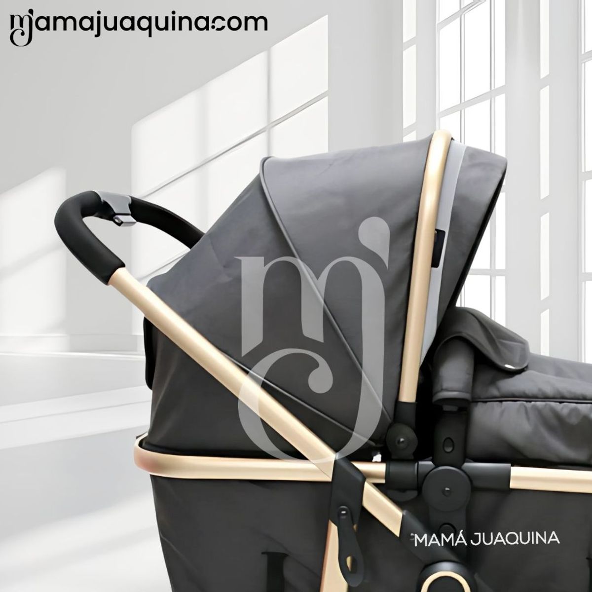 EBABY - Coche Cuna Moisés de Lujo «CARRI DELUXE» Black