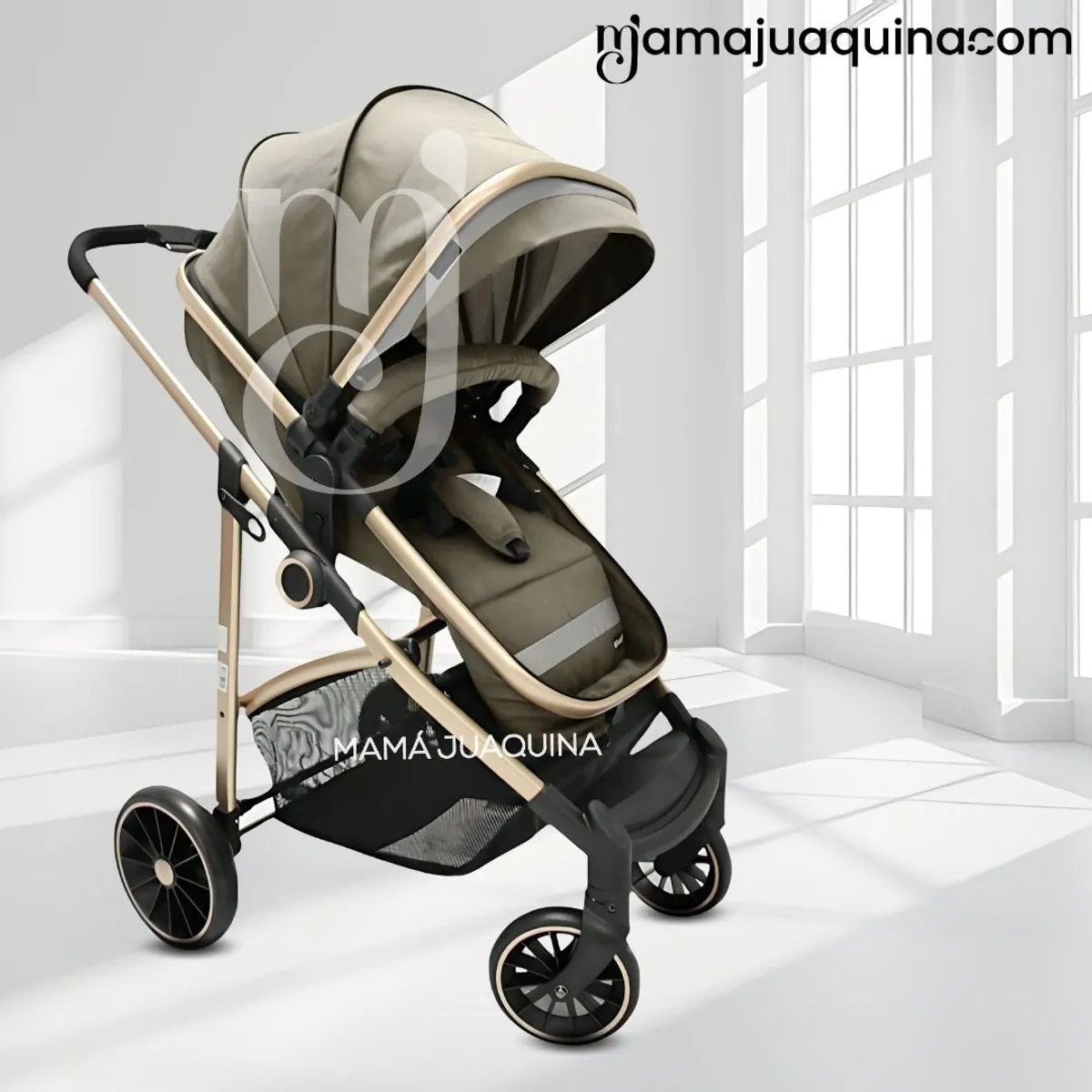 EBABY - Coche Cuna Moisés de Lujo «CARRI DELUXE» Beige