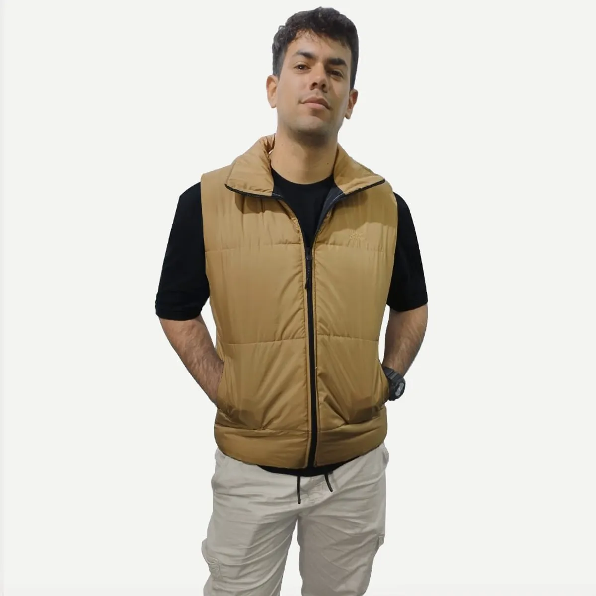 DM DEXMEN - Chaleco Dexmen urban Puffer dorado