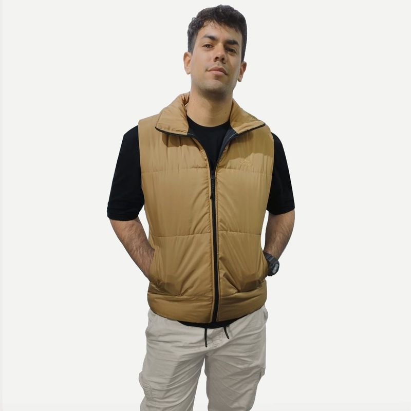 DM DEXMEN - Chaleco Dexmen urban Puffer dorado