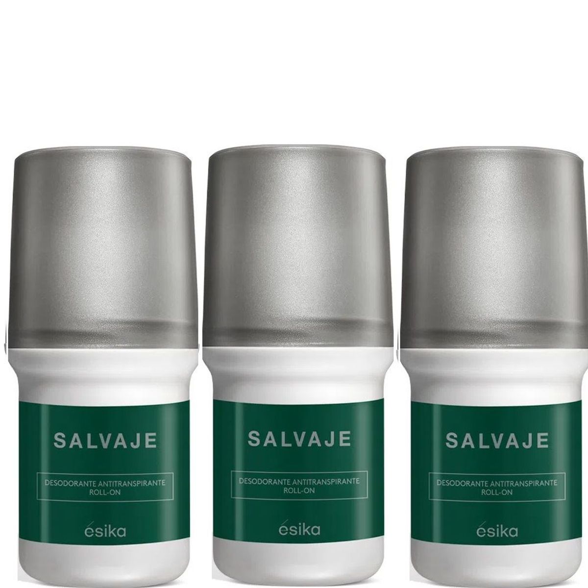 ESIKA - Pack x3 SALVAJE desodorante roll on de Esika masculino 50ml