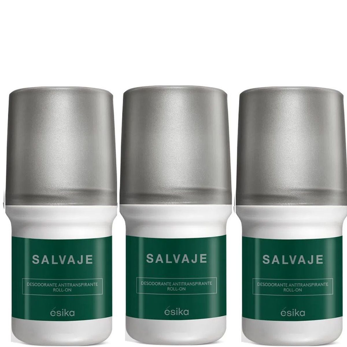 ESIKA - Pack x3 SALVAJE desodorante roll on de Esika masculino 50ml