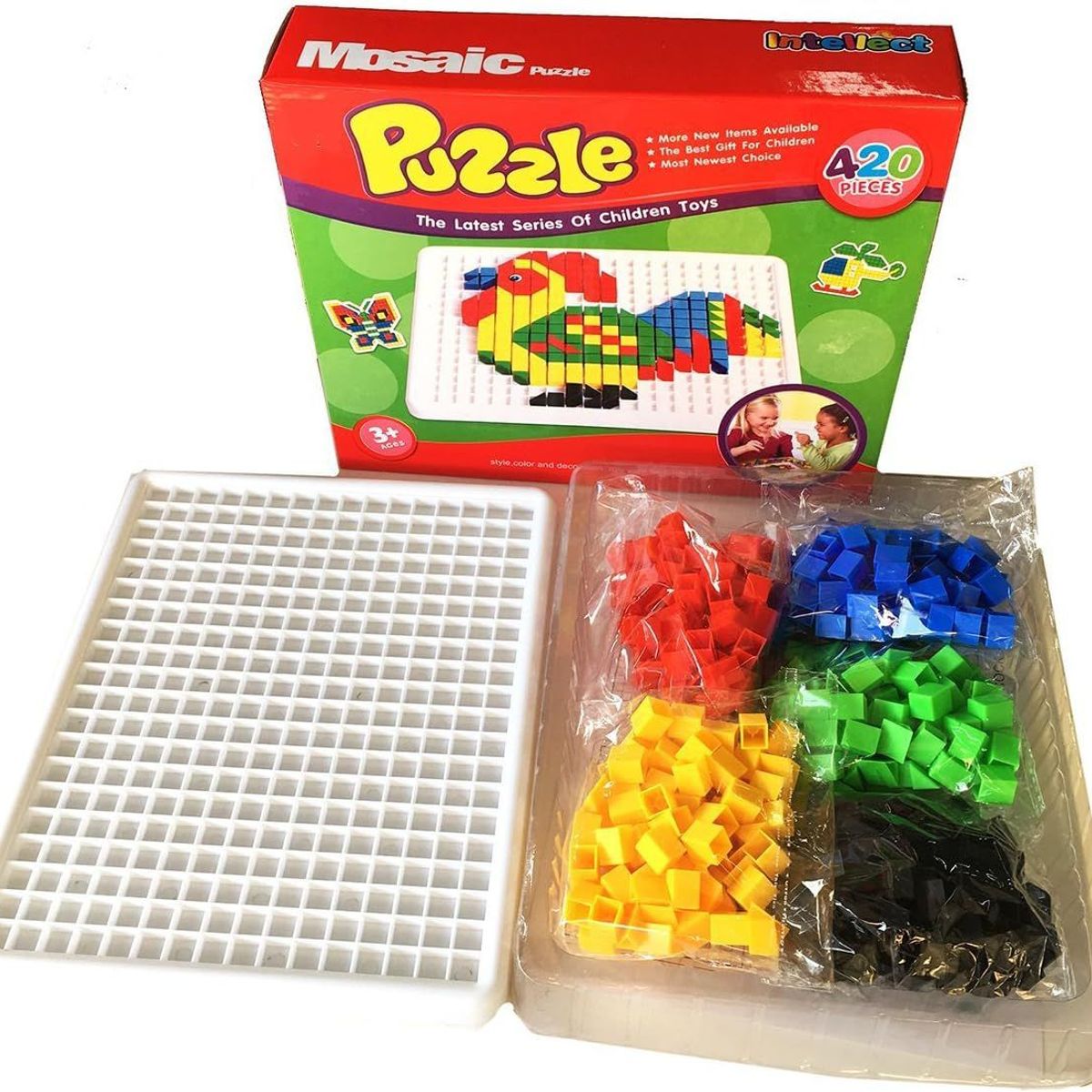 GENERICO - Puzzle Mosaico 420 Piezas Didactico Con Bandeja Niños(a)