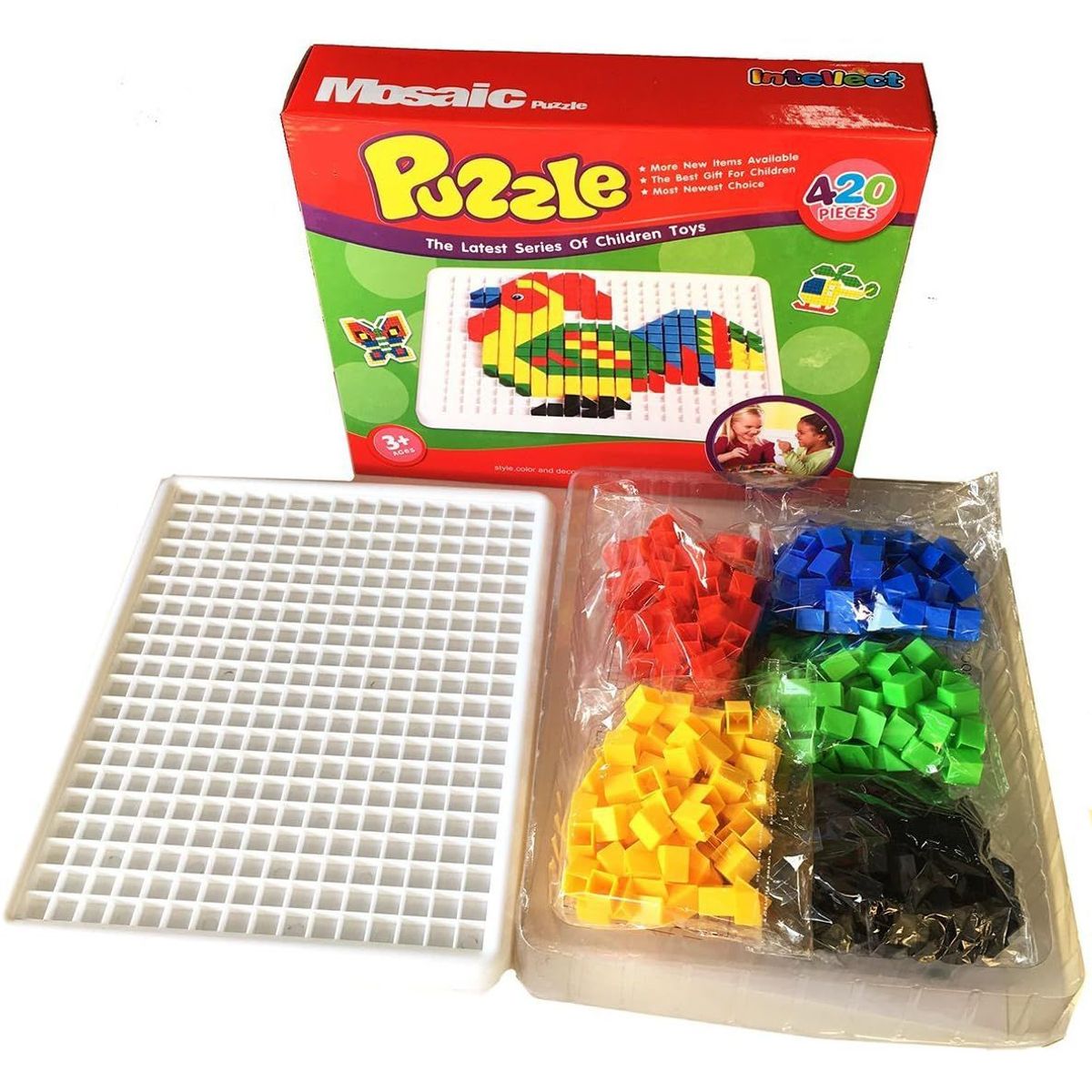 GENERICO - Puzzle Mosaico 420 Piezas Didactico Con Bandeja Niños(a)