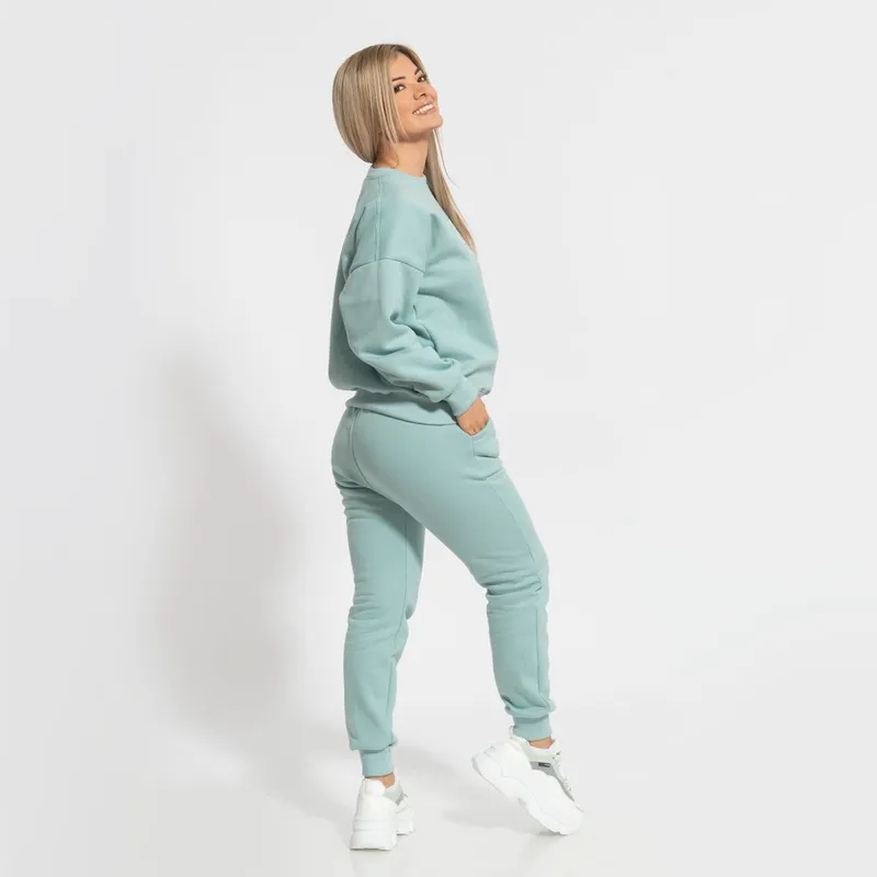 conjunto buzo afranelado para mujer malibu turqueza Arcoi GENERICO