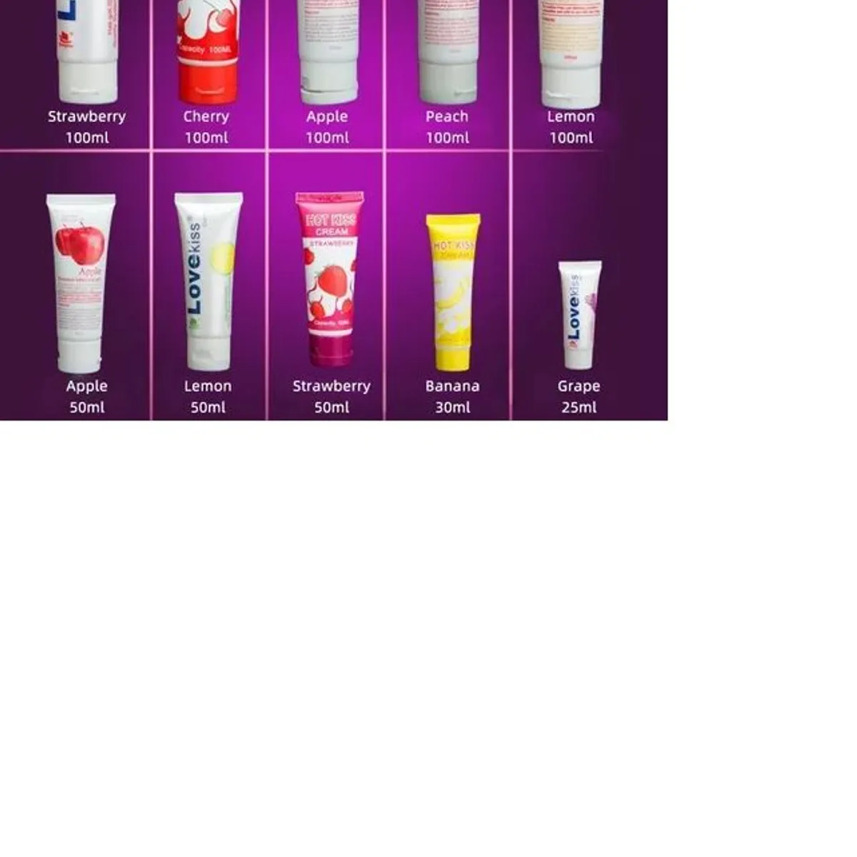 GENERICO - Lubricante Intimo Diferentes Sabores 100 mL