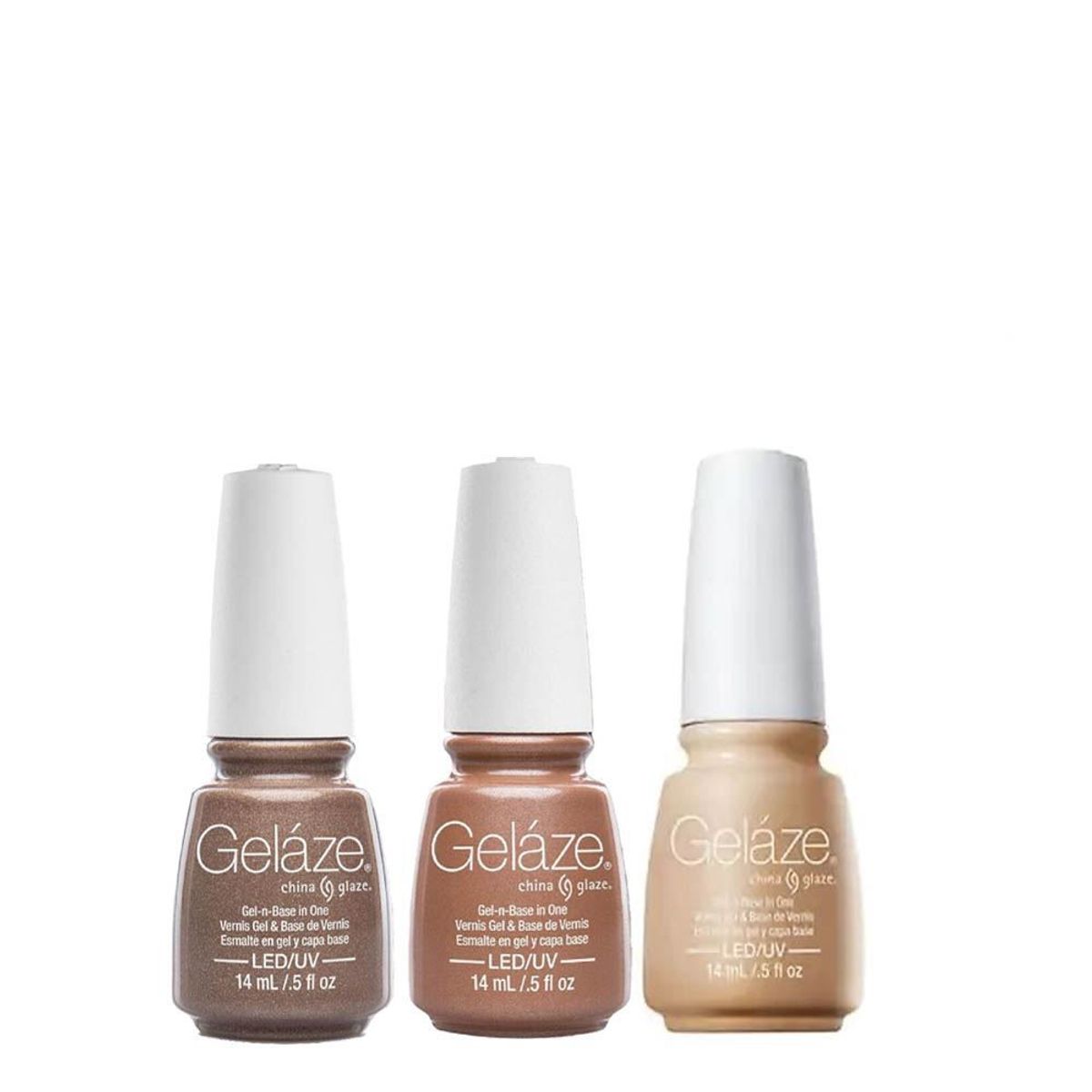 CHINA GLAZE - CHG-Pack esmalte en gel tonos nude