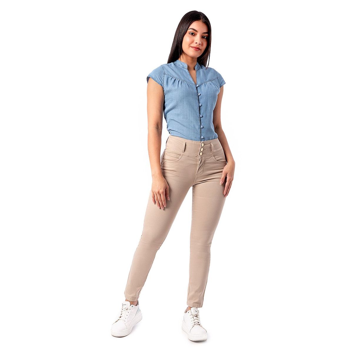 PIONIER - Pantalon Clasico Drill Stretch Katica Mujer