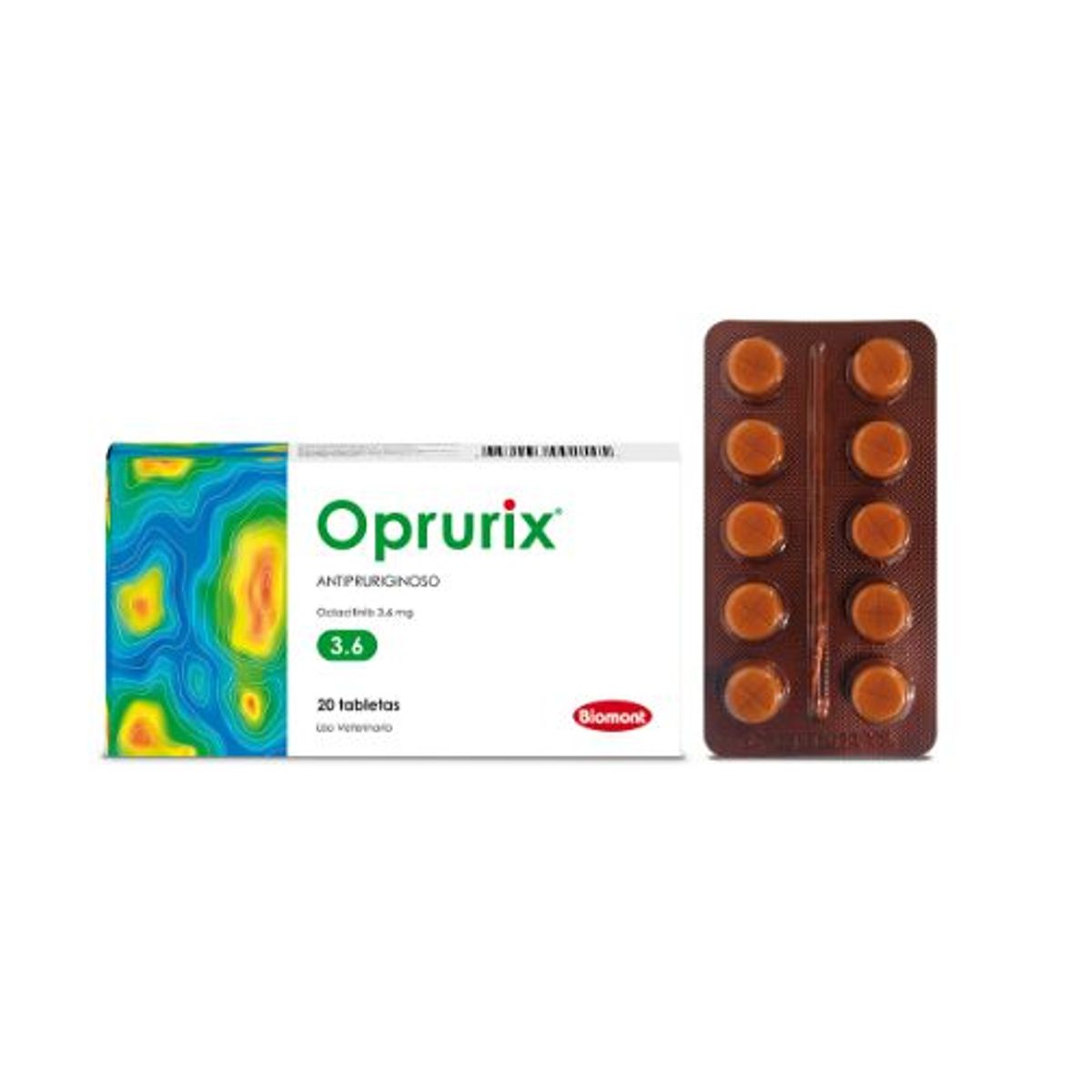GENERICO - Oprurix de 3.6 mg x 20 Tabletas