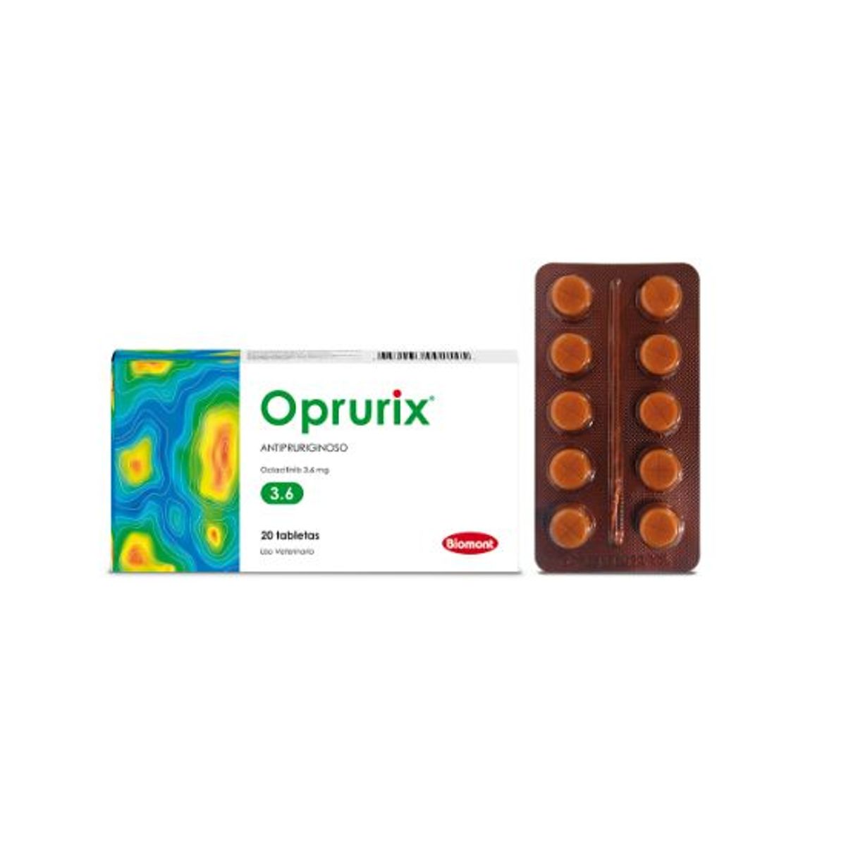 GENERICO - Oprurix de 3.6 mg x 20 Tabletas