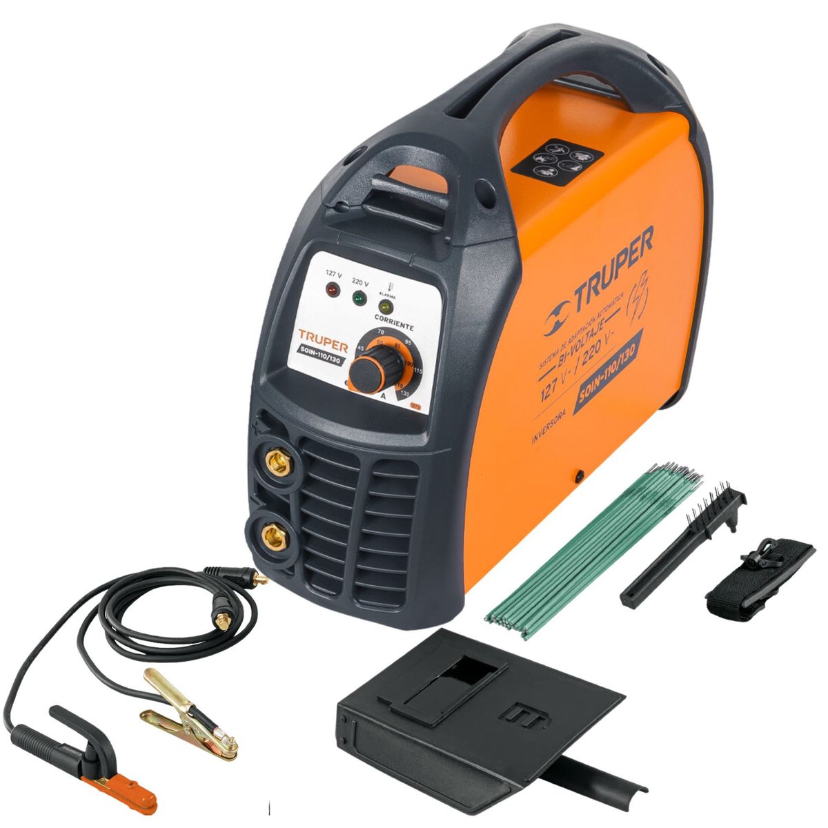 TRUPER - Soldadora inversora BI - VOLTAJE 130A  127 V/220 V  Maquina de soldar