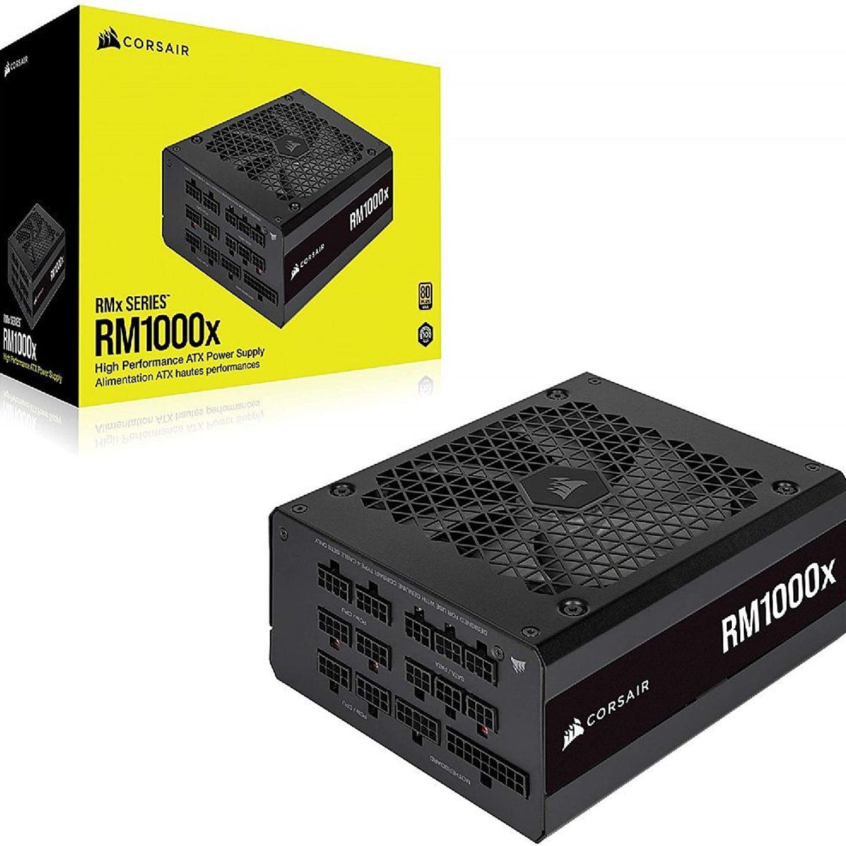 CORSAIR - Fuente de poder Corsair RM1000x 1000W modular 80 Gold plus EPS12V