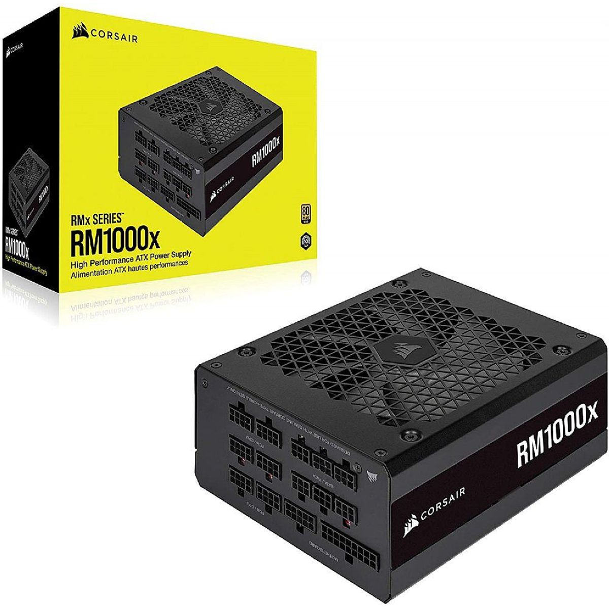 CORSAIR - Fuente de poder Corsair RM1000x 1000W modular 80 Gold plus EPS12V