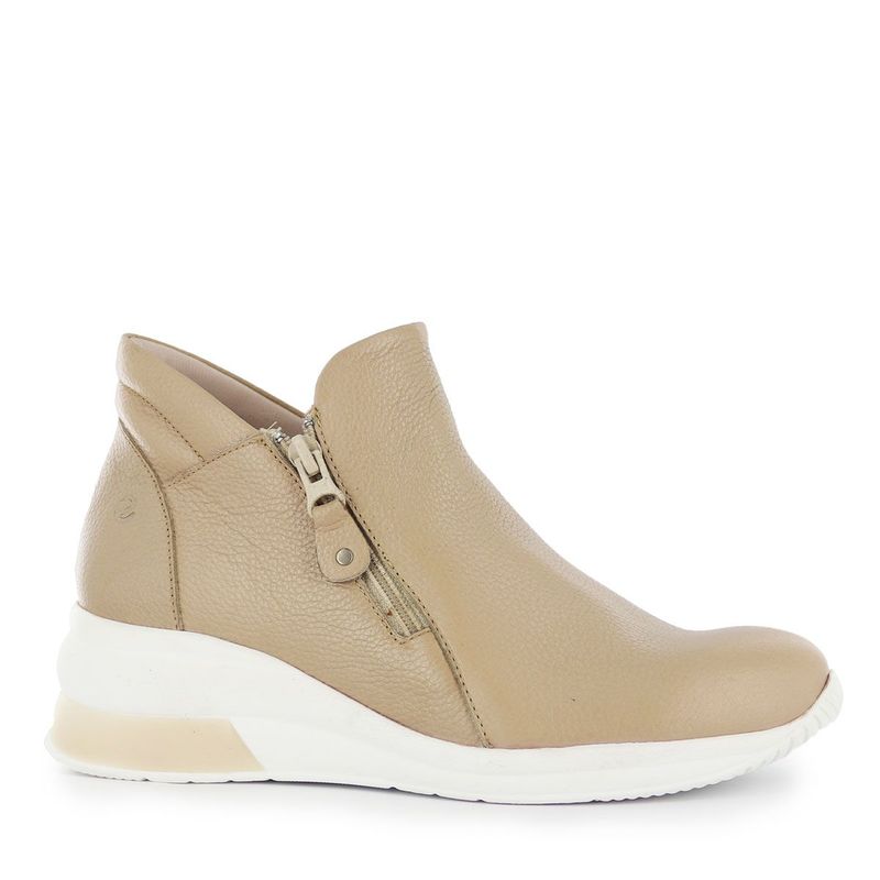 ECCO - Botas Mujer Ecco Debra04 Beige Cuero