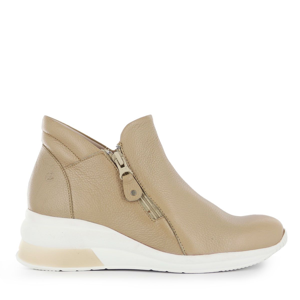 ECCO - Botas Mujer Ecco Debra04 Beige Cuero