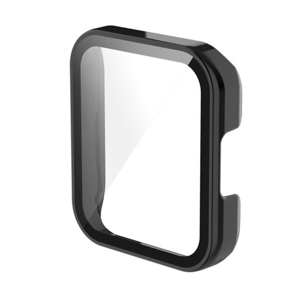 GENERICO - Case Bumper con Vidrio para Redmi Watch 2 Lite  - Negro