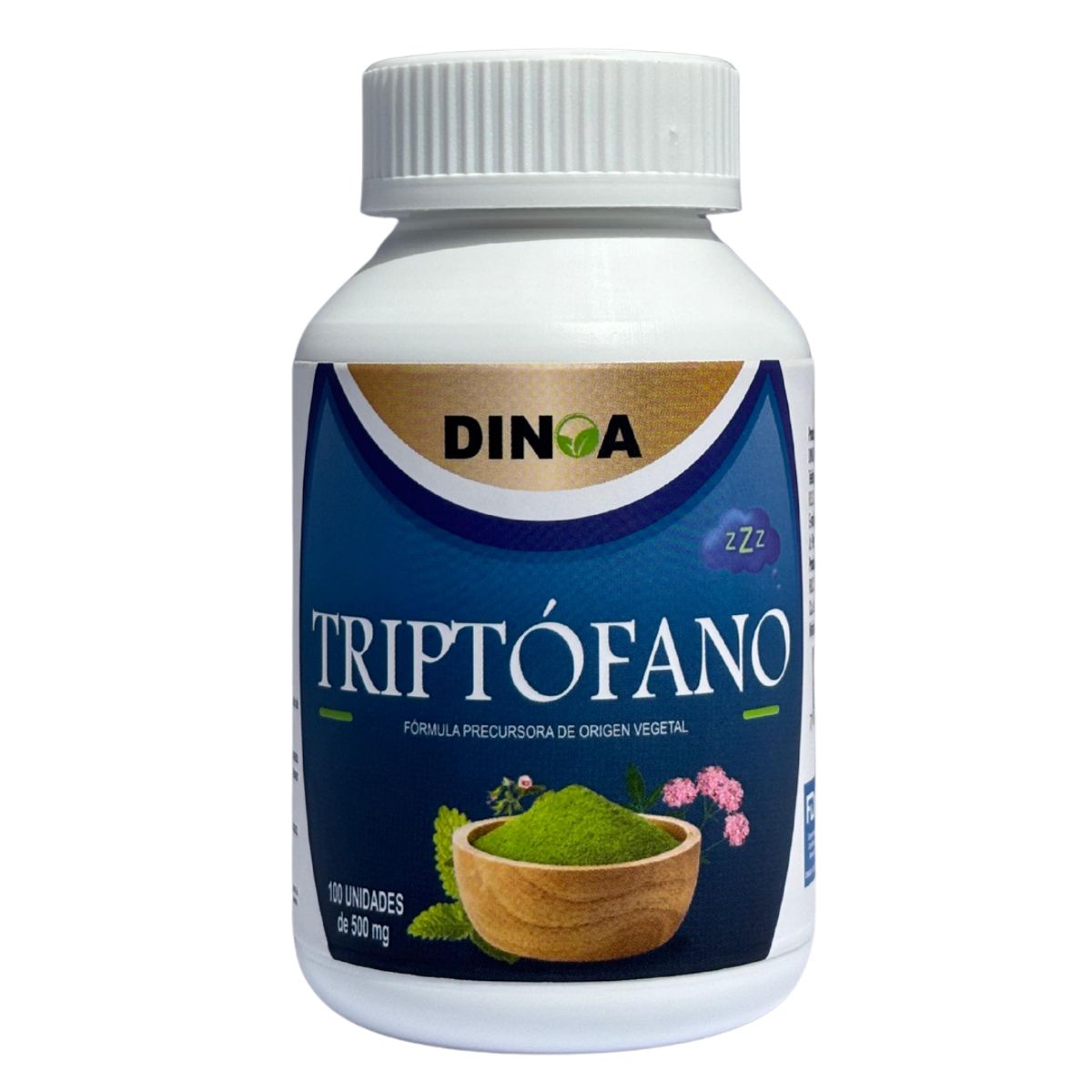 DINOA - Triptófano 100 Cápsulas 500mg Dinoa - Bienestar -sueño- energía