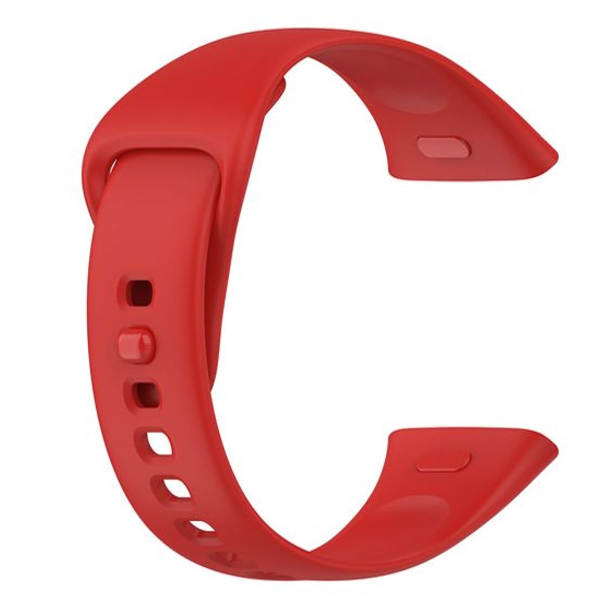 GENERICO - Bumper con Vidrio Clear  + Correa para Redmi Watch 3 - Rojo
