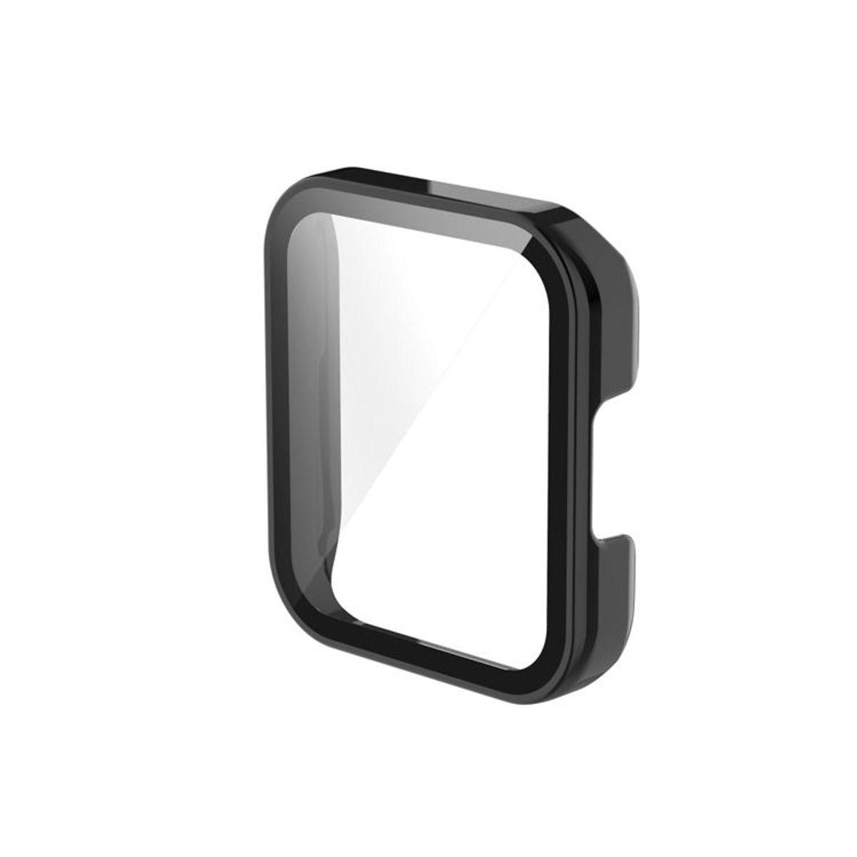 GENERICO - Case Bumper con Vidrio para Redmi Watch 2 Lite  - Negro