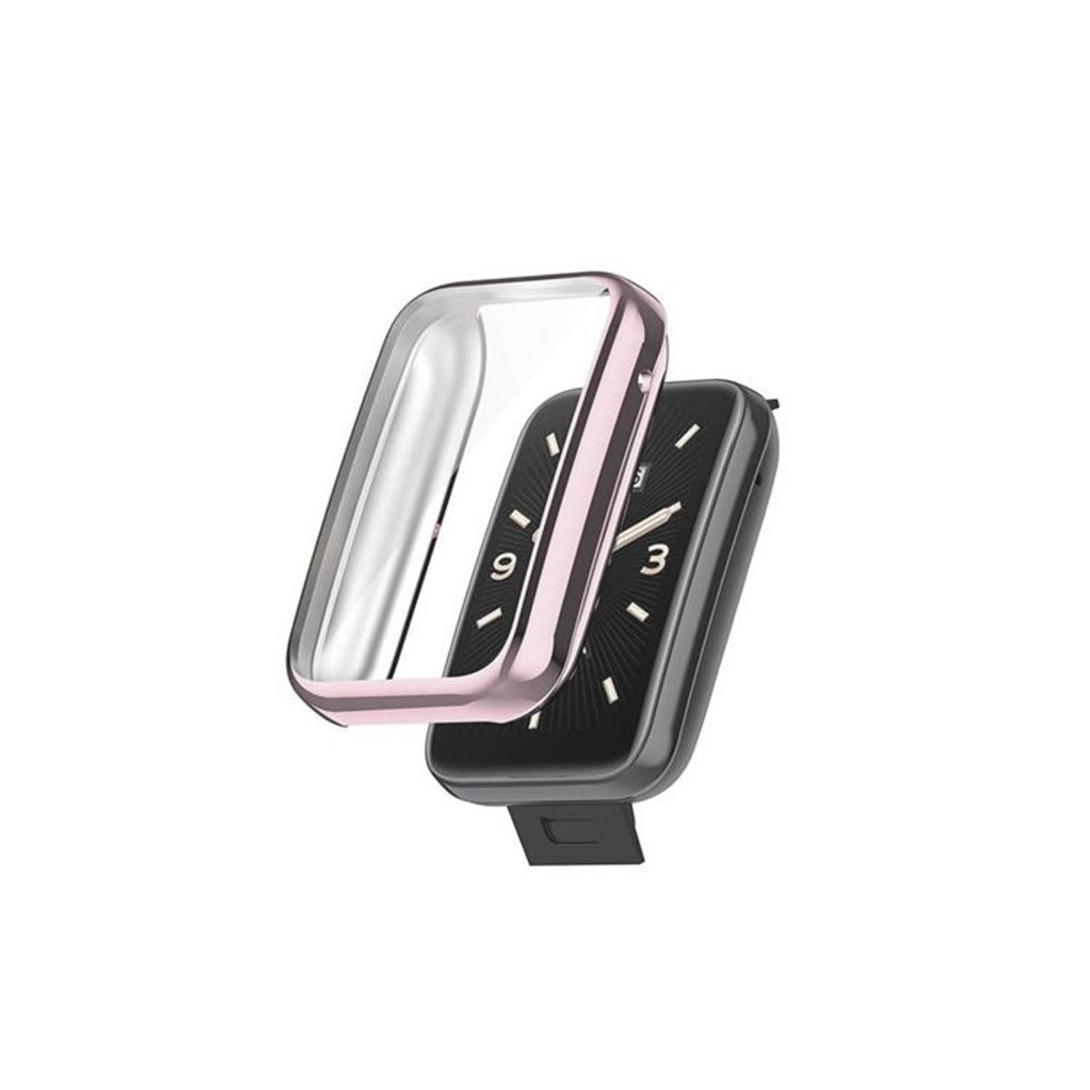 GENERICO - Case Bumper con Vidrio para Xiaomi Band 7 Pro  - Nude