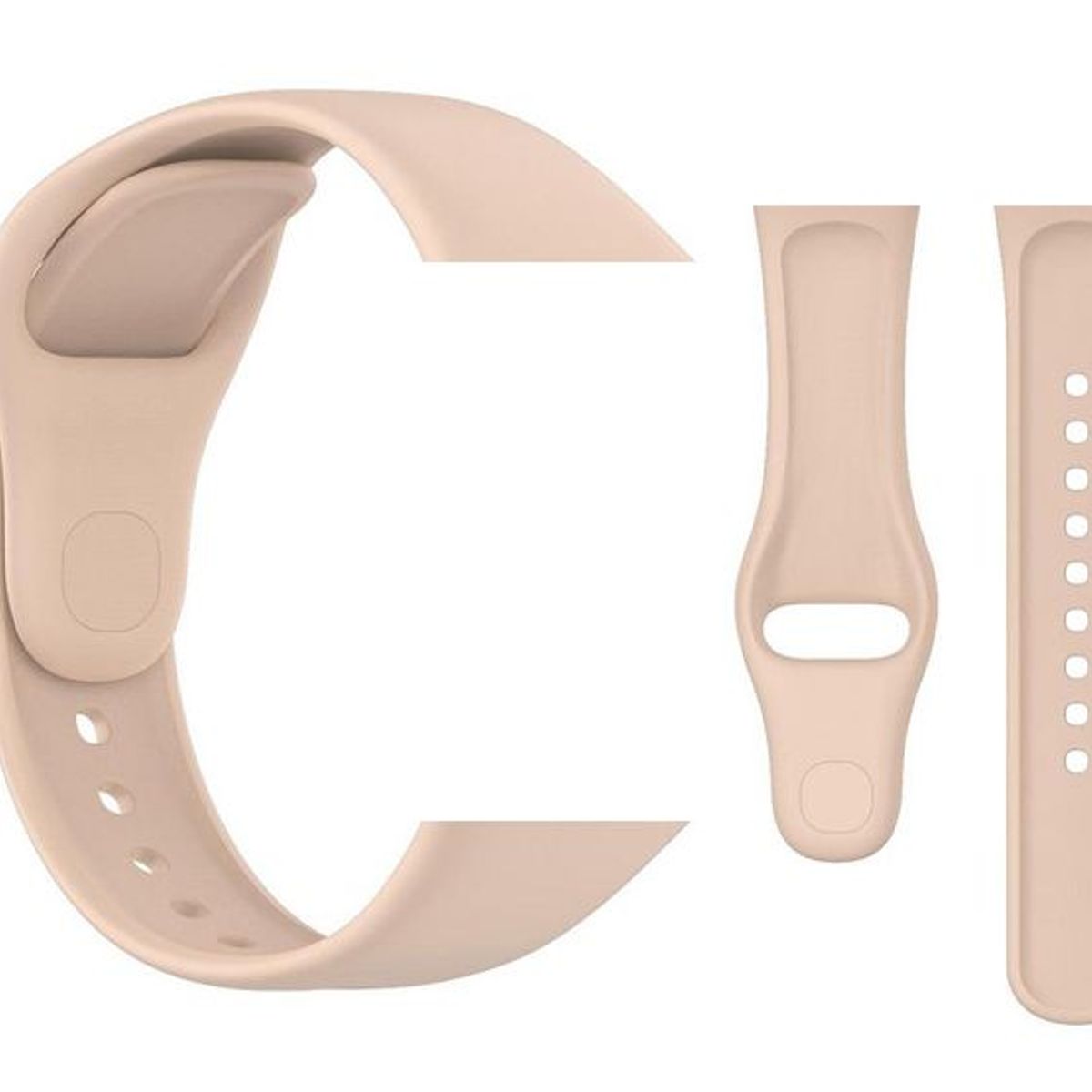 GENERICO - Bumper con Vidrio Clear + Correa para Redmi Watch 3 - Nude