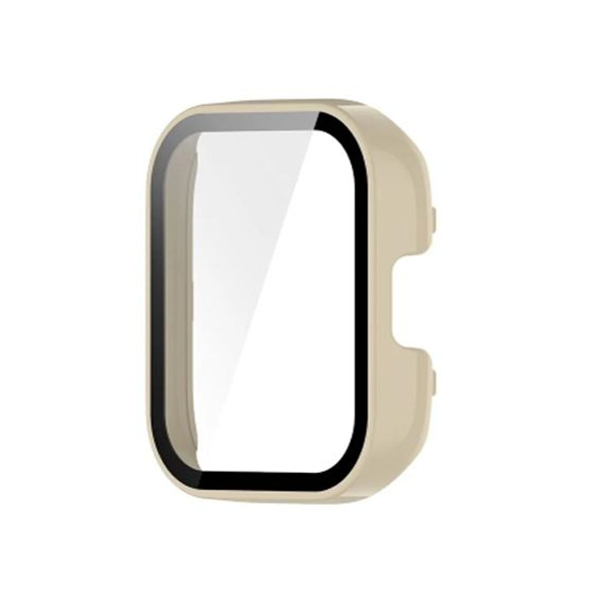 GENERICO - Bumper con Vidrio incorporado para Redmi Watch 3 - Crema