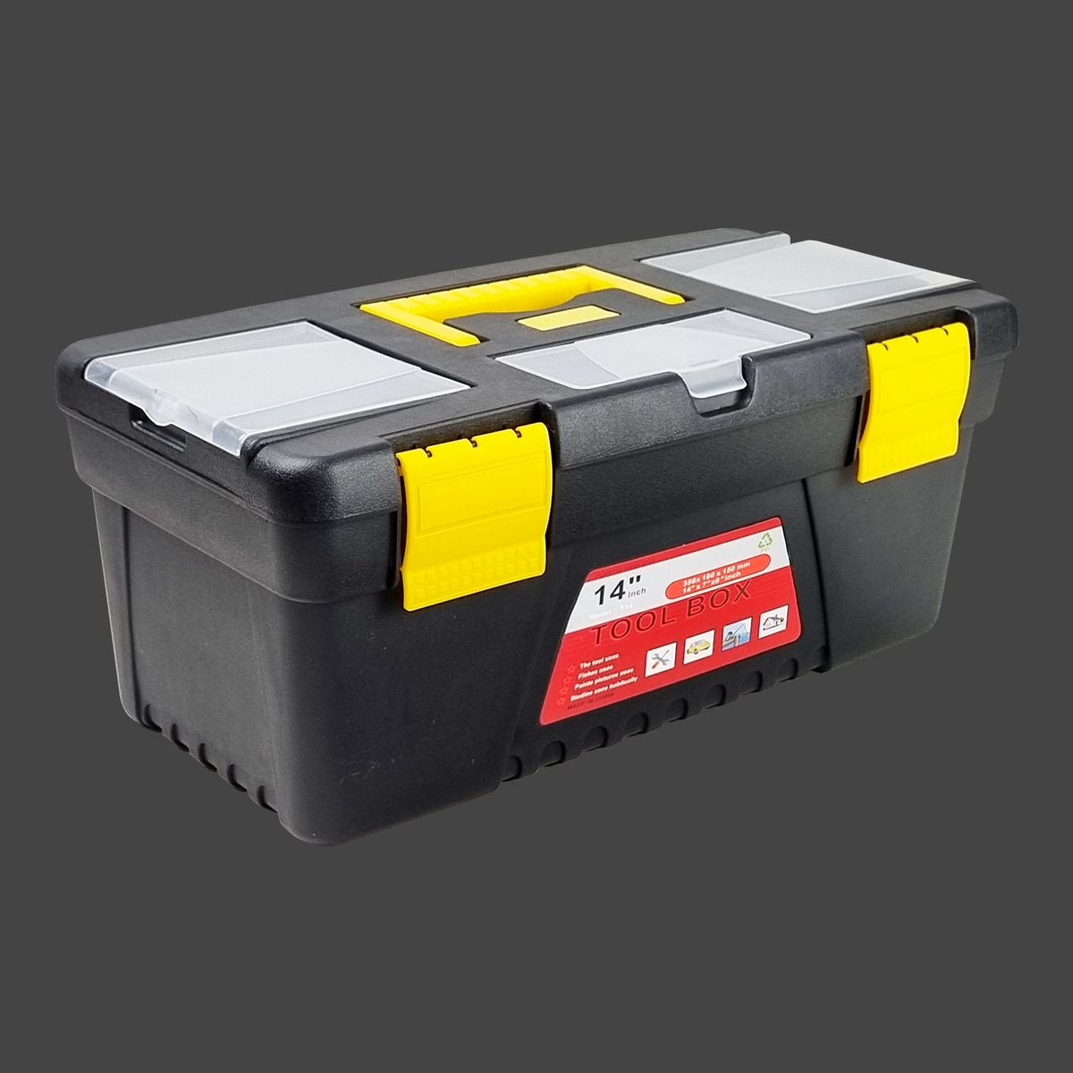 GENERICO - ORGANIZADOR PLASTICO CAJA HERRAMIENTAS T14 5 COMPARTIMIENTOS