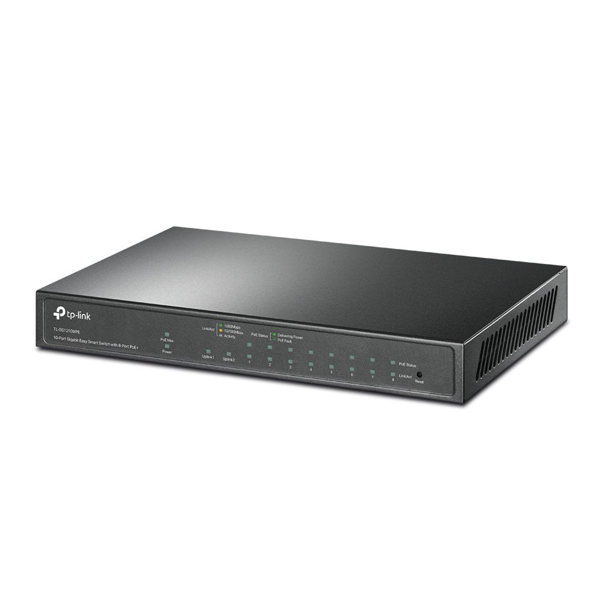 TP LINK - TP-Link - Switch TL-SG1210MPE de 10 Puertos Gigabit (8 Puertos PoE+)