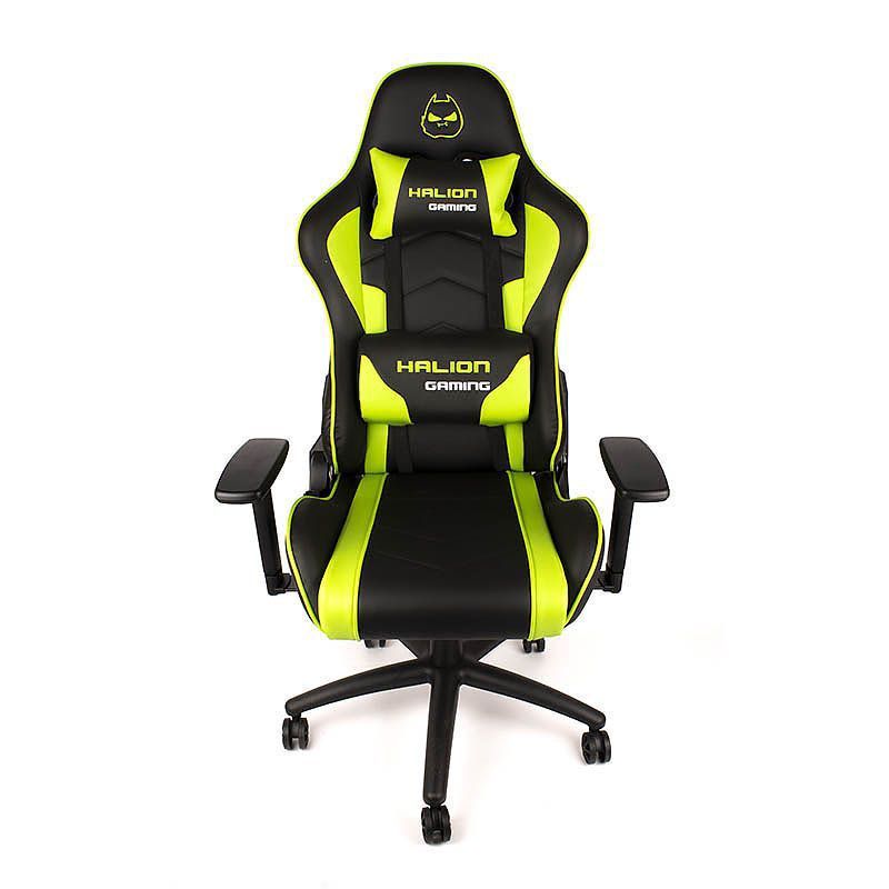 HALION - Silla Gamer Halion HA-S42 Negro con Verde
