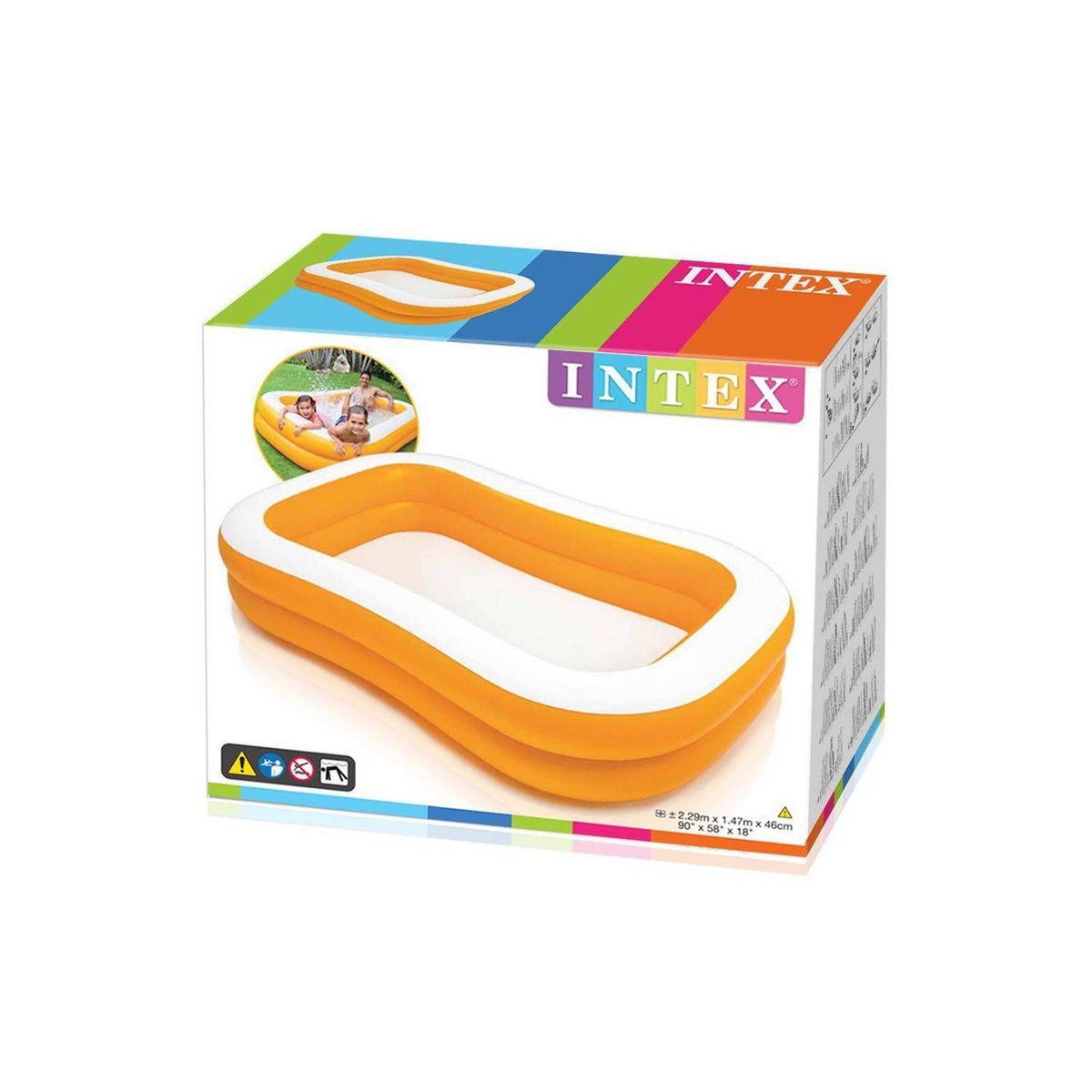 INTEX - Piscina Inflable Intex 229x147x46 cm 600 Lts
