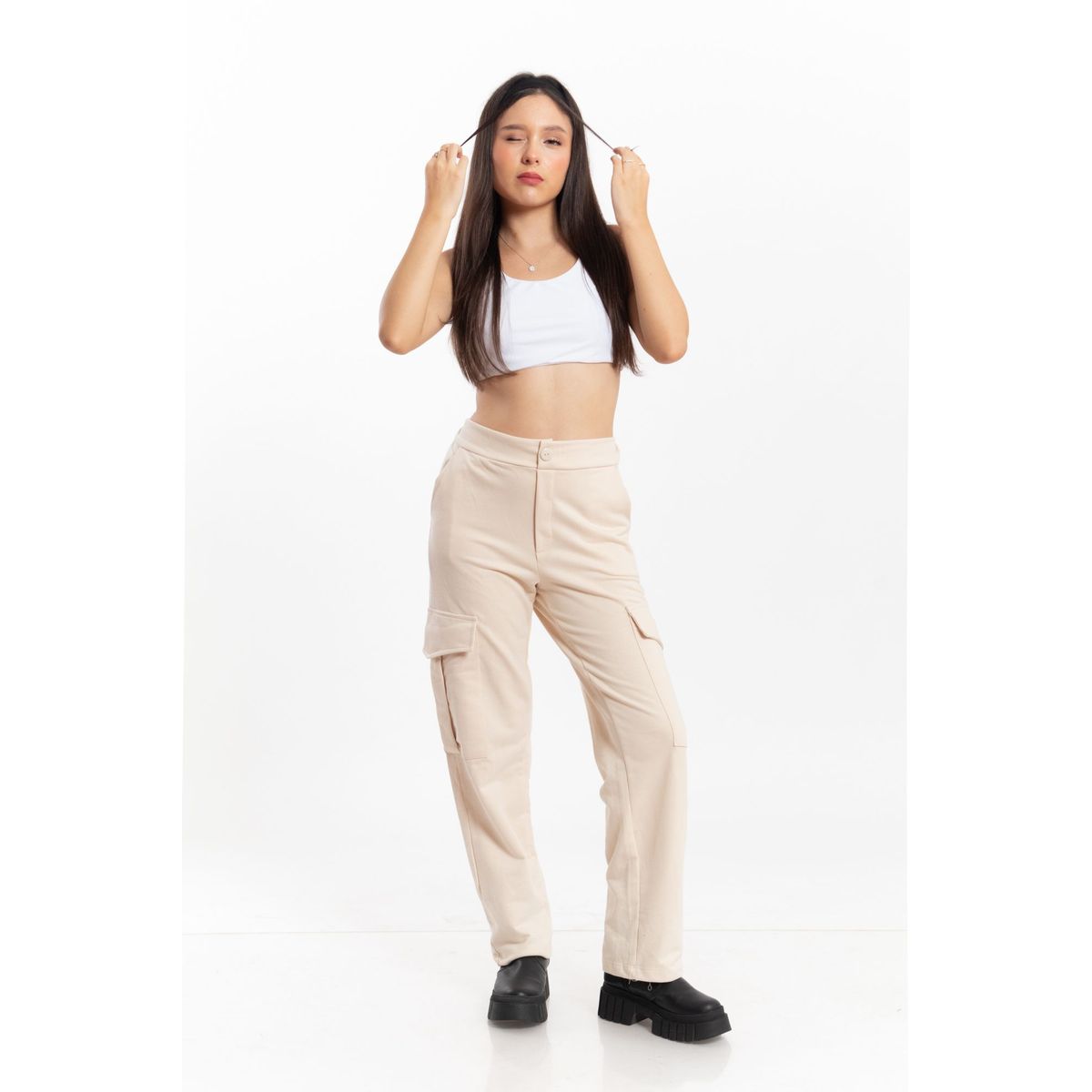 GENERICO - PANTALON CARGO SALOMÉ MUJER