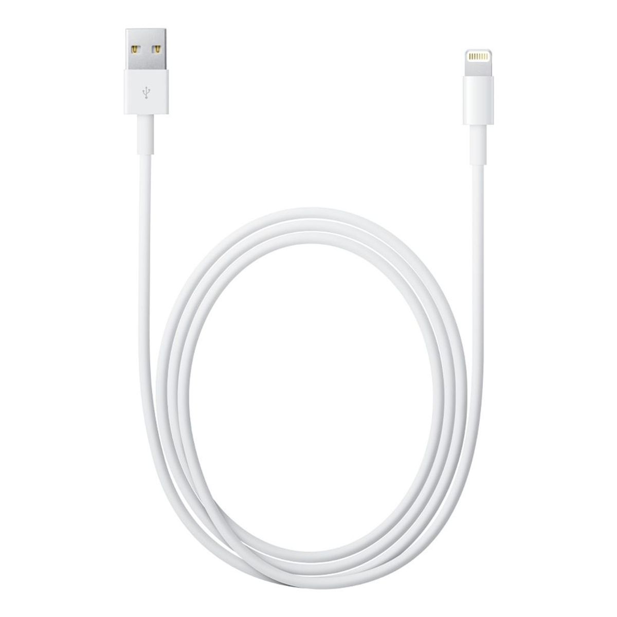 GENERICO - Cable De Datos Lightning A Usb Para iPhone Ipad Y iPod 1M - Blanco