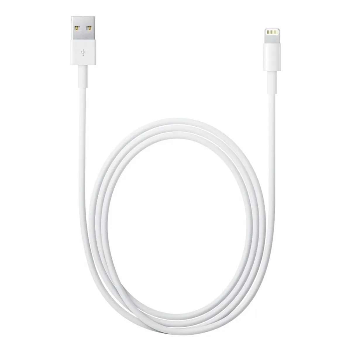 GENERICO - Cable De Datos Lightning A Usb Para iPhone Ipad Y iPod 1M - Blanco