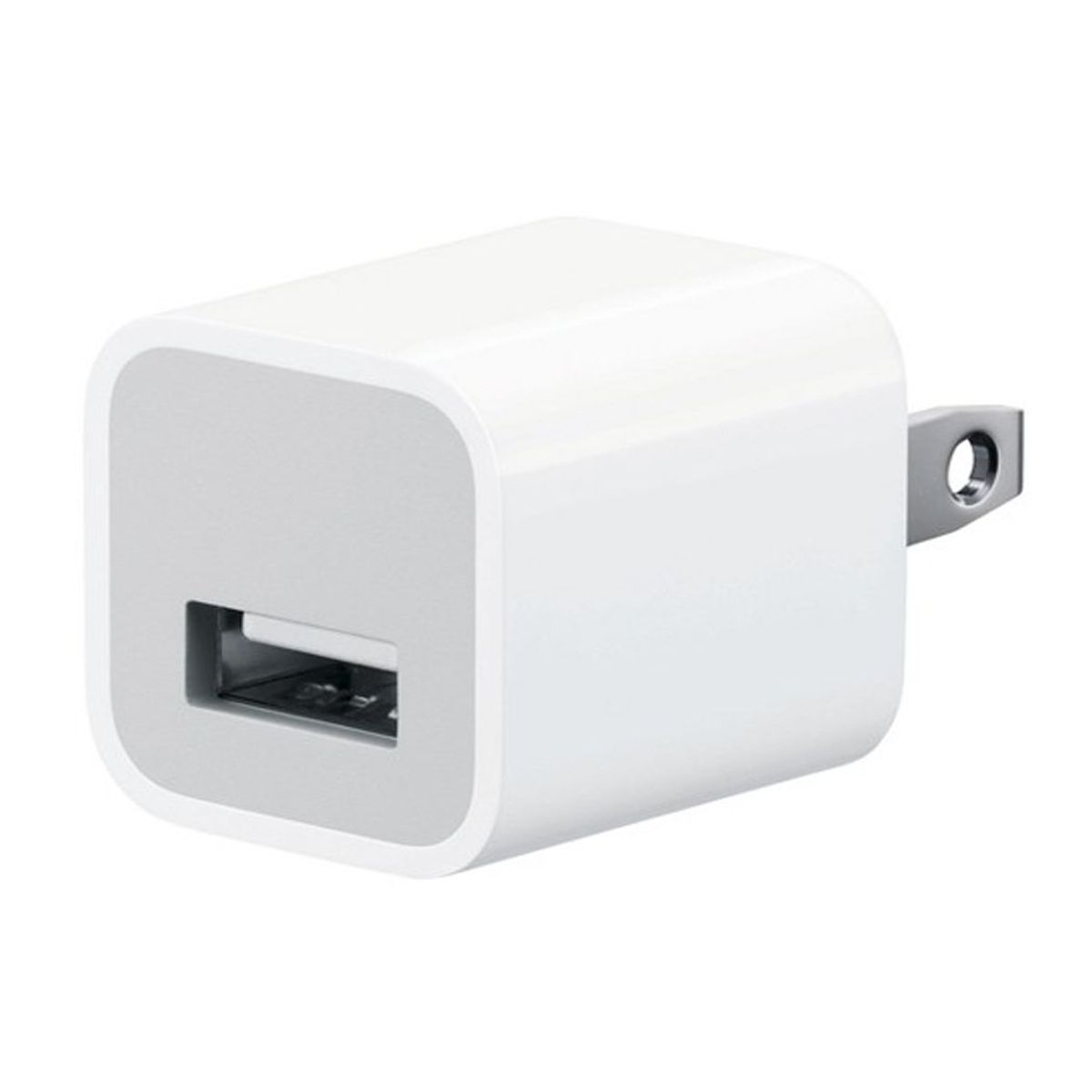 GENERICO - Adaptador Cargador De Pared Usb 5w para iPhone 5, 6, 7 ,8 Blanco