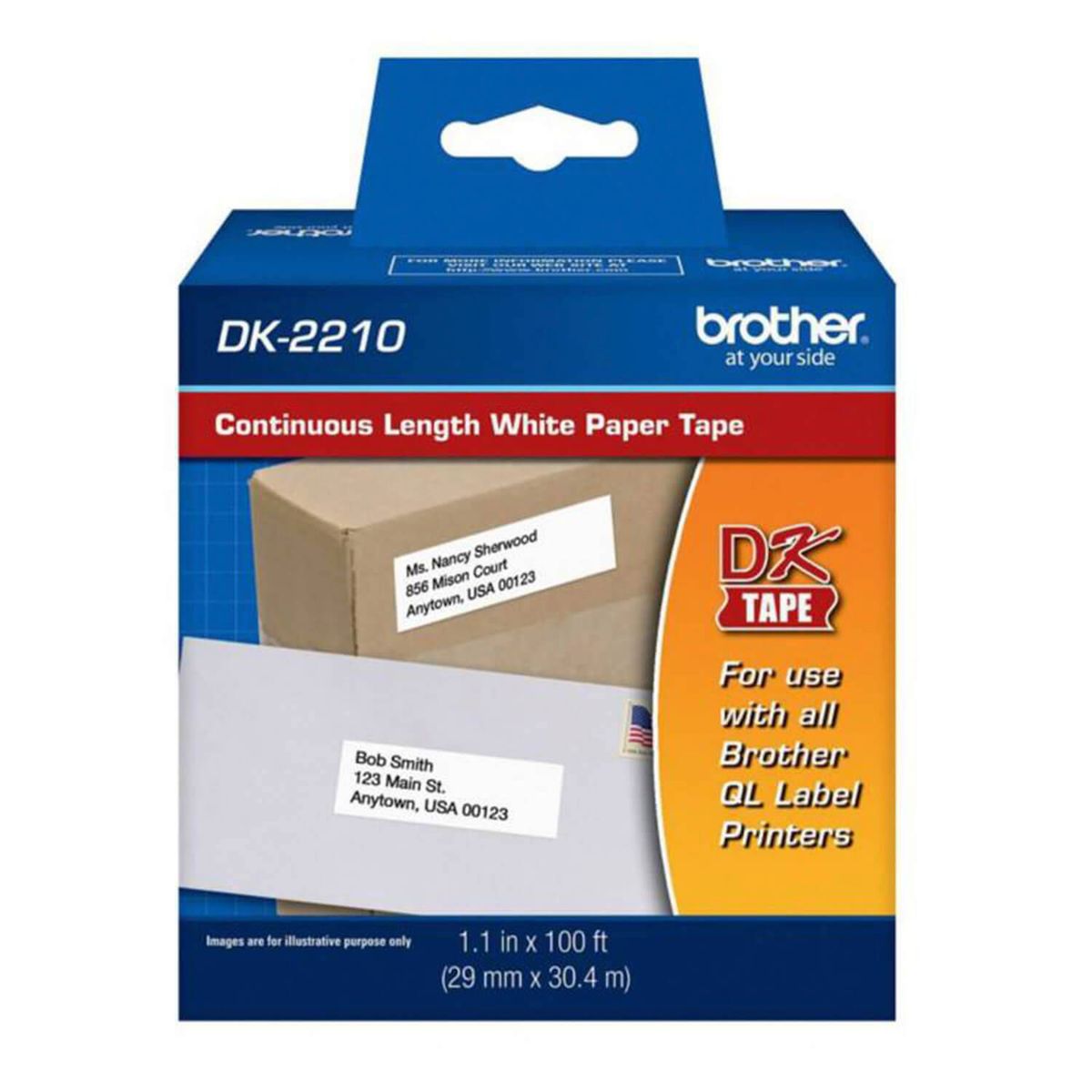 BROTHER - Etiqueta Brother DK-2210 29MM X 304M Rollo Continuo